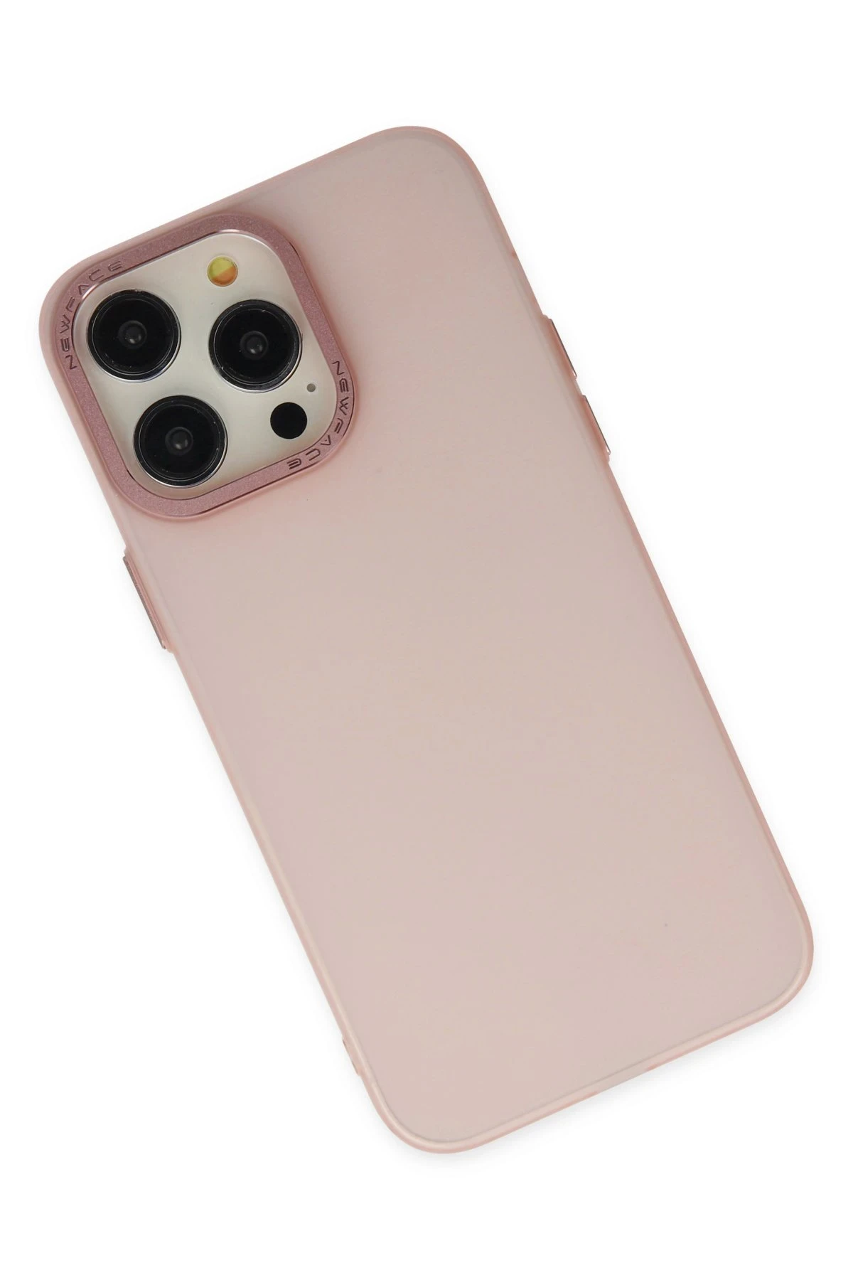 Newface iPhone 13 Pro Max Kılıf Modos Metal Kapak - Pembe