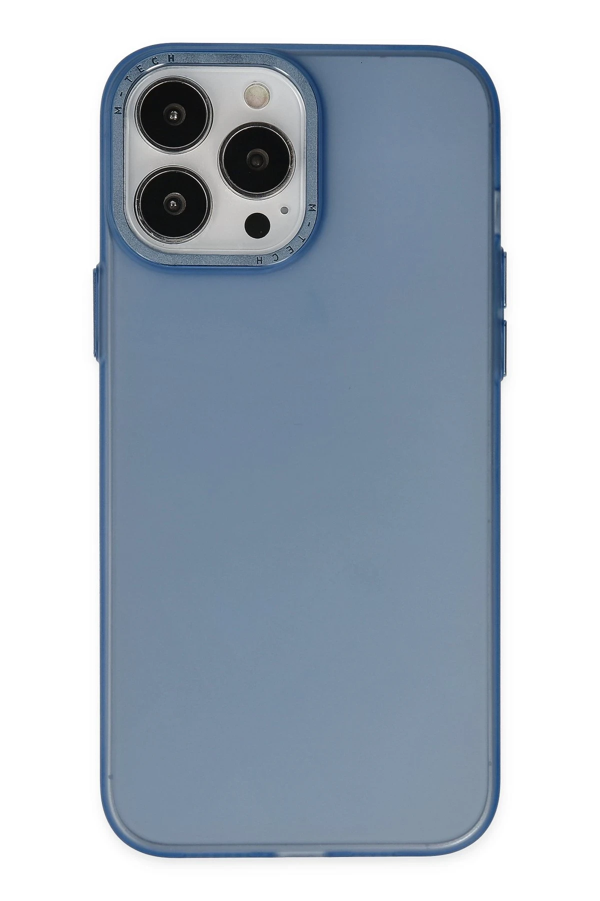 Newface iPhone 13 Pro Max Kılıf Modos Metal Kapak - Lacivert