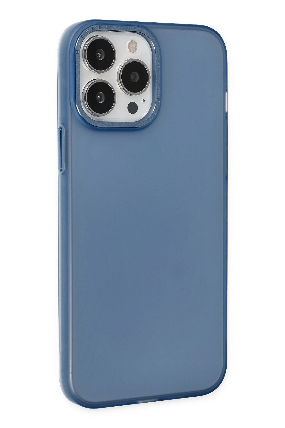 Newface iPhone 13 Pro Max Kılıf Modos Metal Kapak - Lacivert