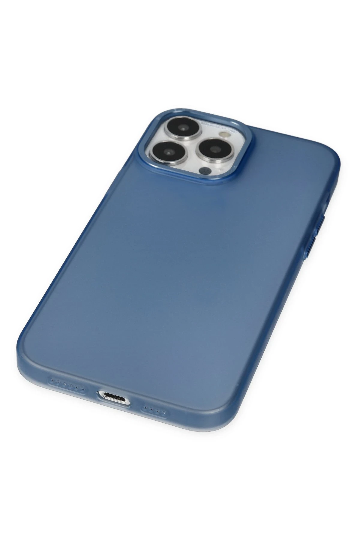 Newface iPhone 13 Pro Max Kılıf Modos Metal Kapak - Lacivert