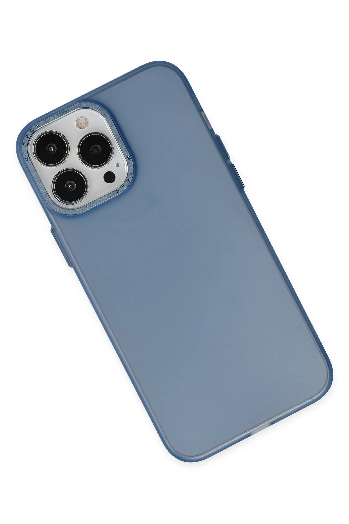 Newface iPhone 13 Pro Max Kılıf Modos Metal Kapak - Lacivert