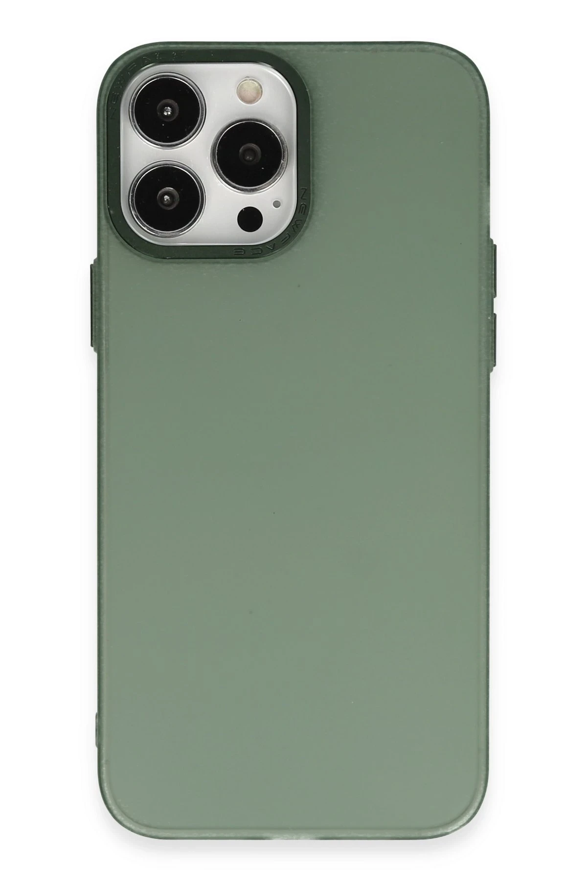 Newface iPhone 13 Pro Max Kılıf Modos Metal Kapak - Koyu Yeşil