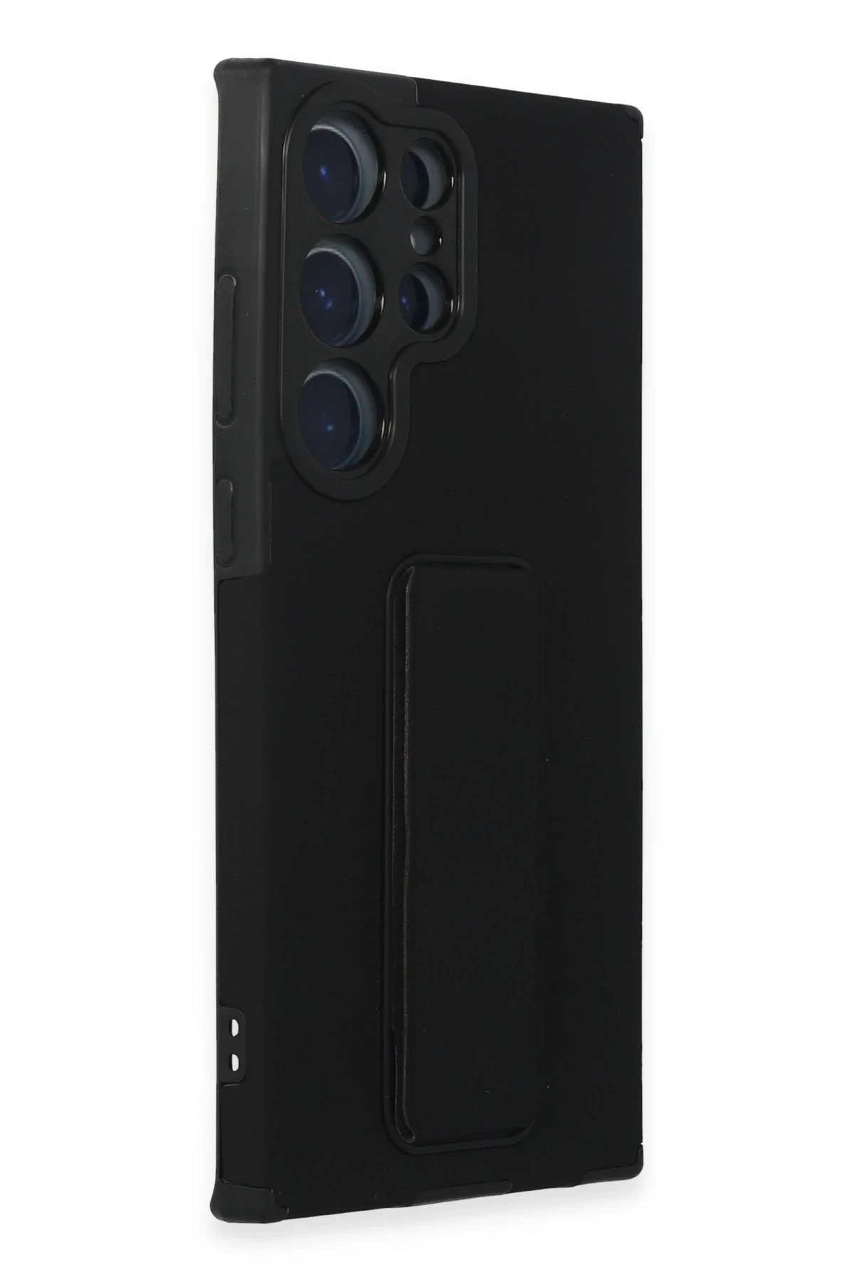 Newface Samsung Galaxy S23 Ultra Kılıf Mega Standlı Silikon - Siyah — görsel 2