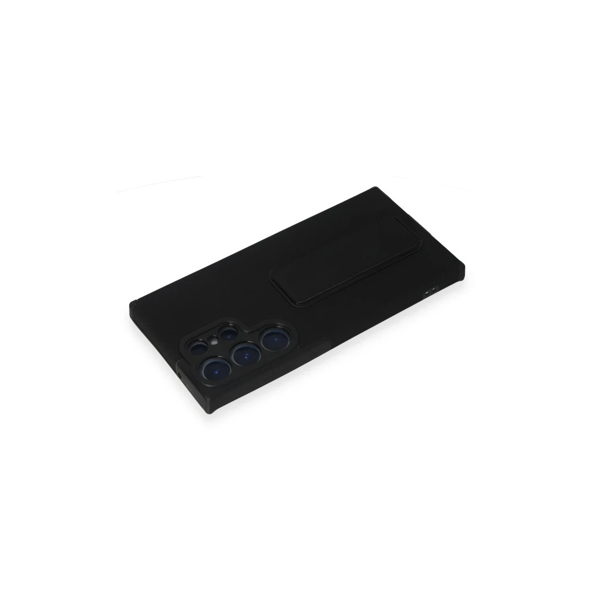 Newface Samsung Galaxy S23 Ultra Kılıf Mega Standlı Silikon - Siyah — görsel 8