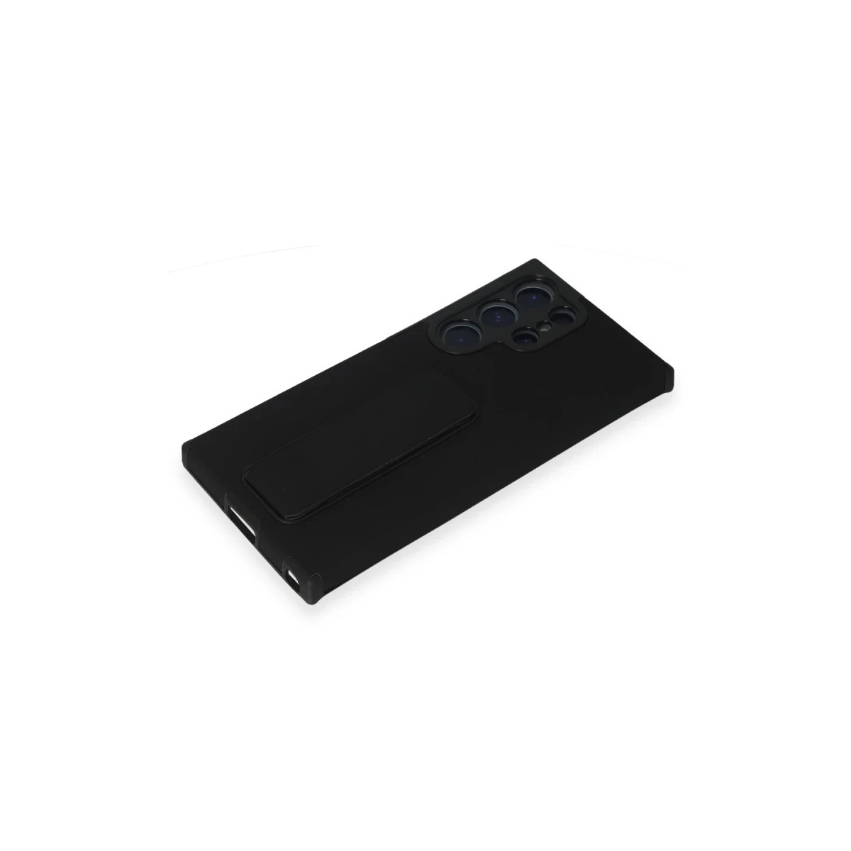 Newface Samsung Galaxy S23 Ultra Kılıf Mega Standlı Silikon - Siyah — görsel 9