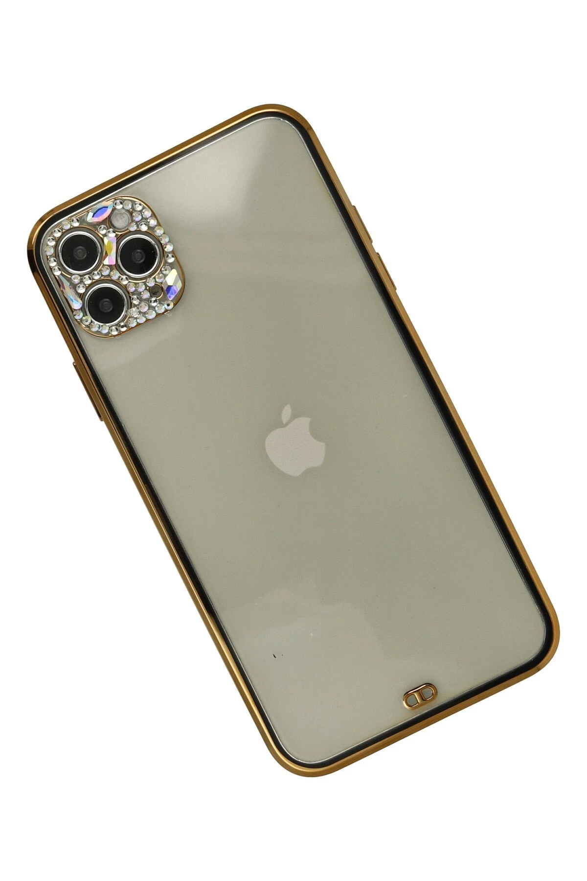 Newface Apple iPhone 11 Pro Kılıf Liva Taşlı Silikon - Siyah — görsel 3