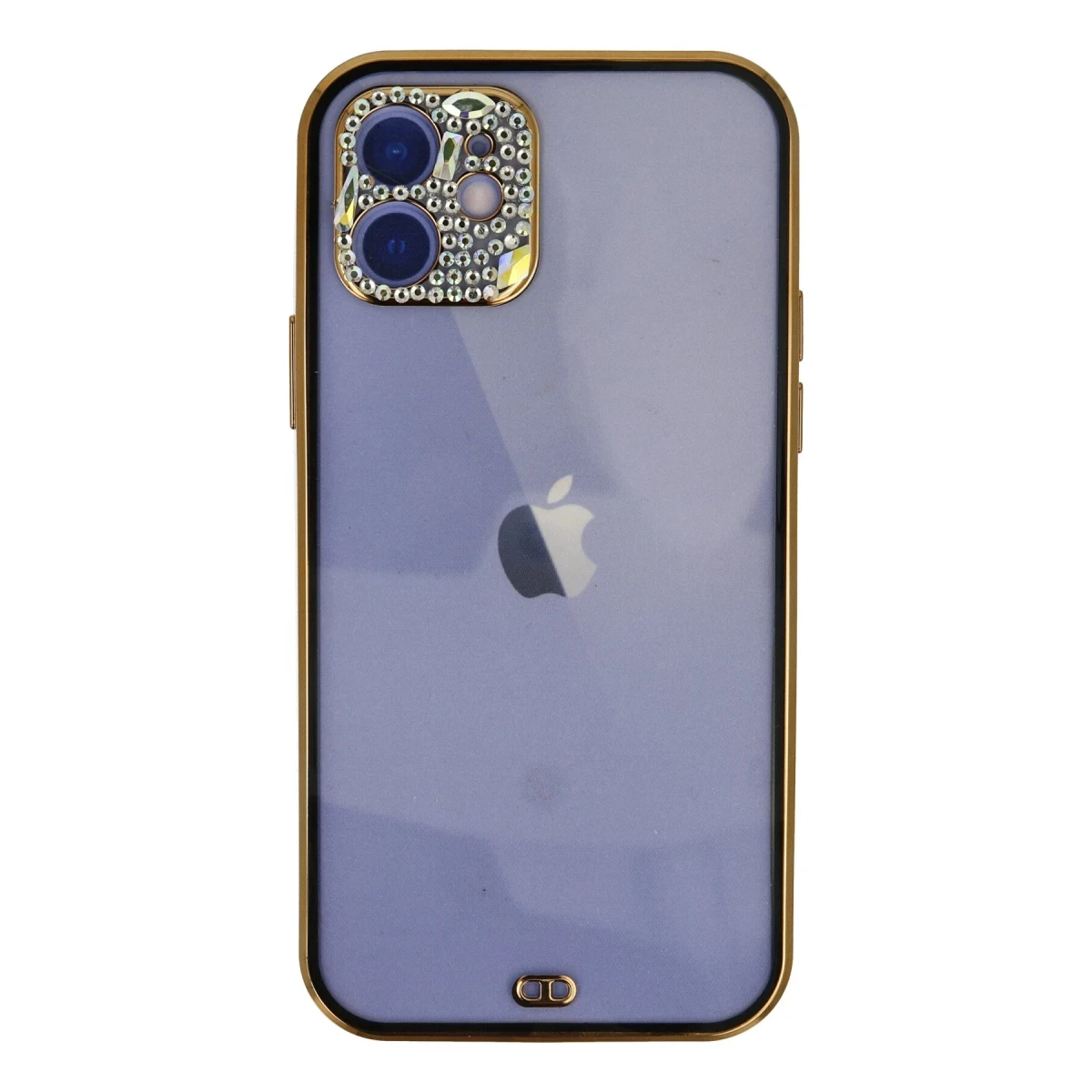 Newface Apple iPhone 12 Kılıf Liva Taşlı Silikon - Siyah — görsel 4