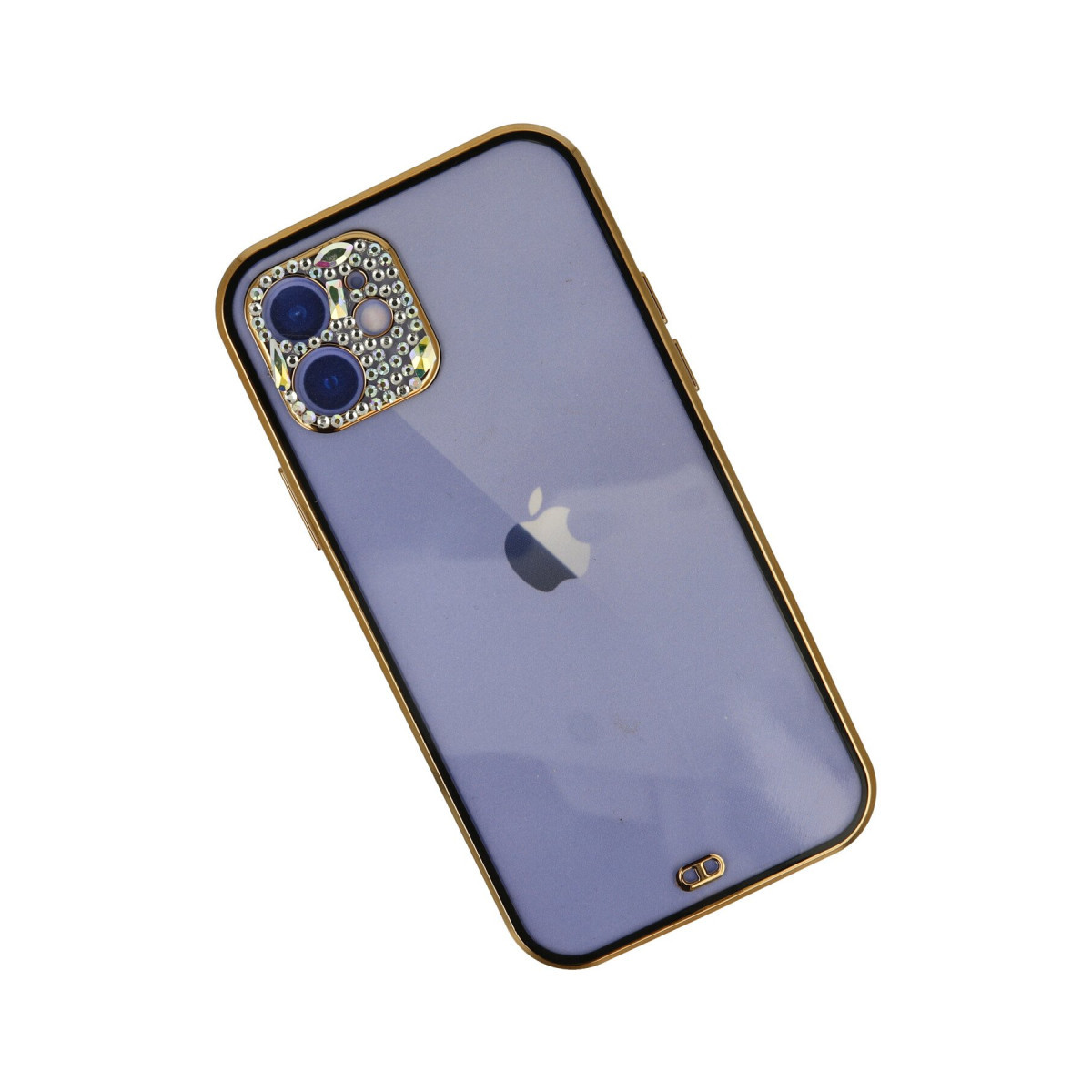 Newface Apple iPhone 12 Kılıf Liva Taşlı Silikon - Siyah — görsel 8