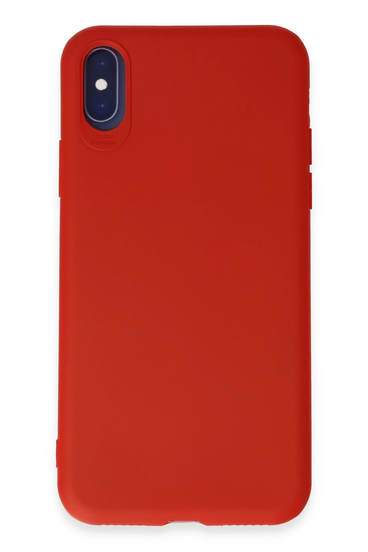 Newface Apple iPhone X Kılıf First Silikon - Kırmızı