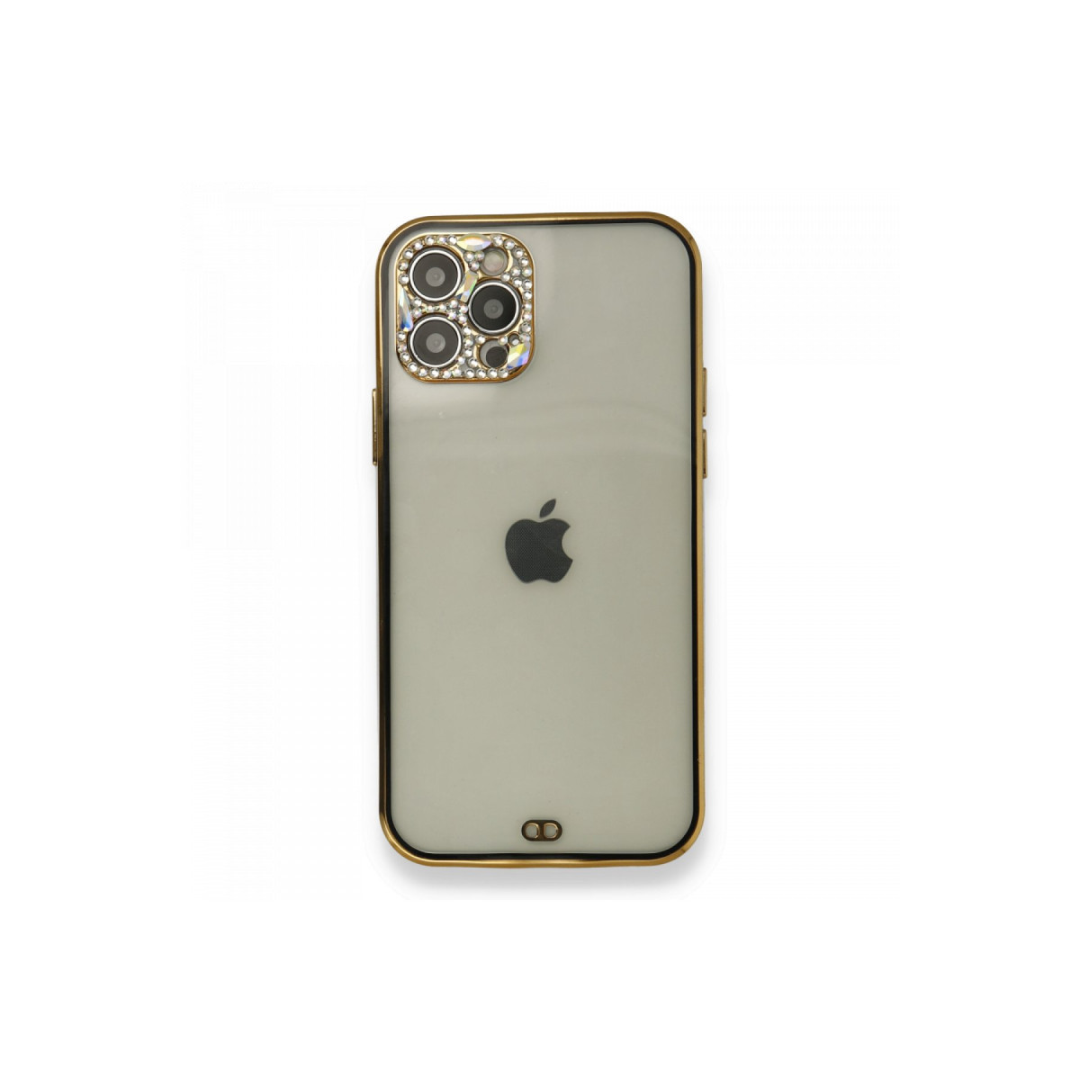 Newface Apple iPhone 12 Pro Kılıf Liva Taşlı Silikon - Siyah — görsel 7