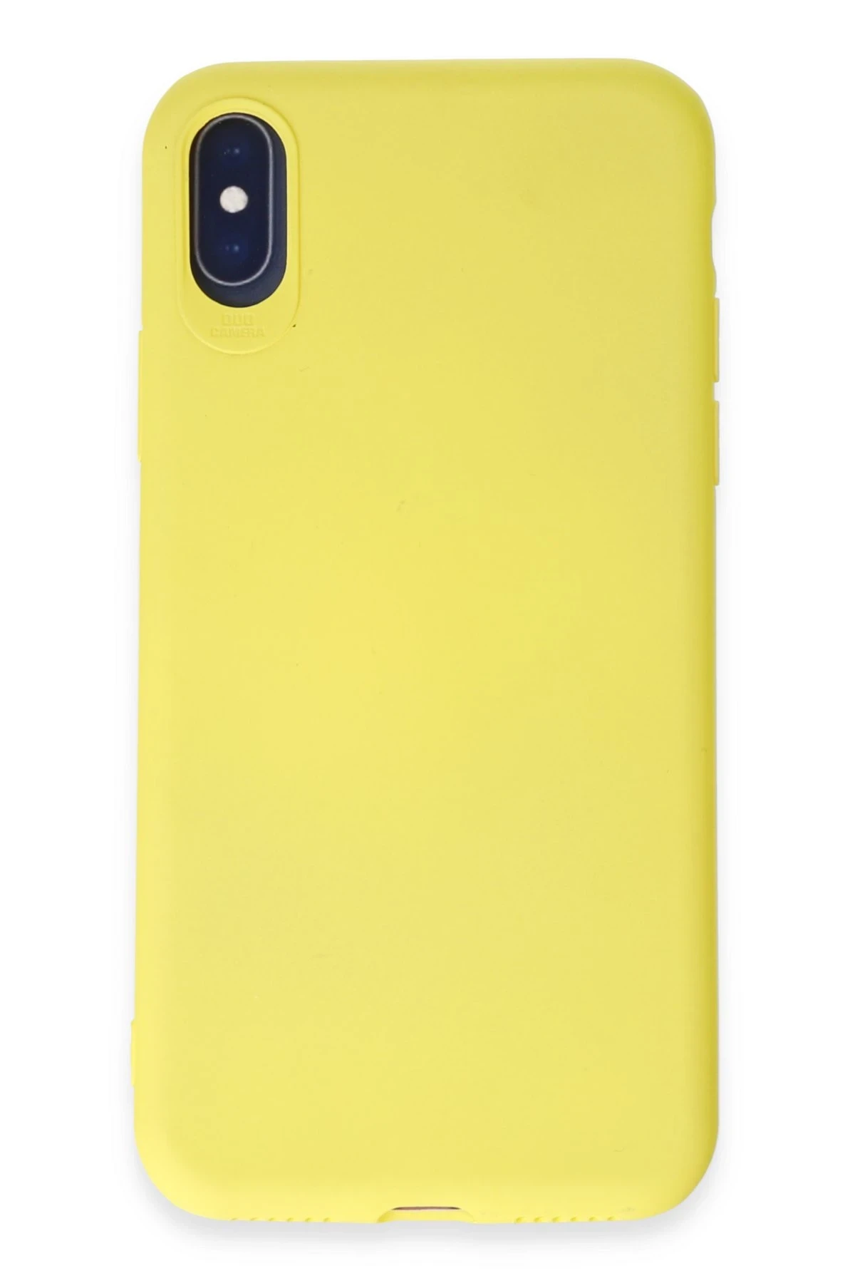 Newface iPhone X Kılıf First Silikon - Sarı