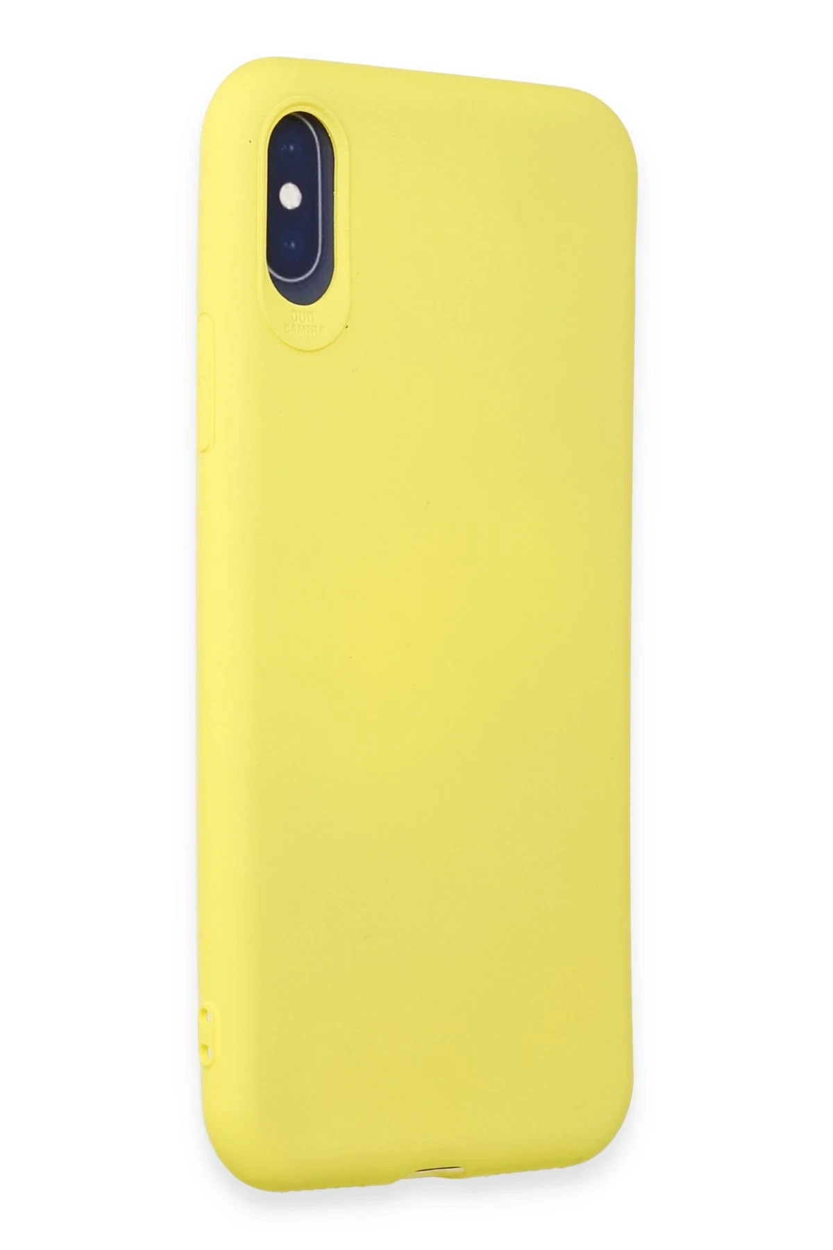 Newface iPhone X Kılıf First Silikon - Sarı