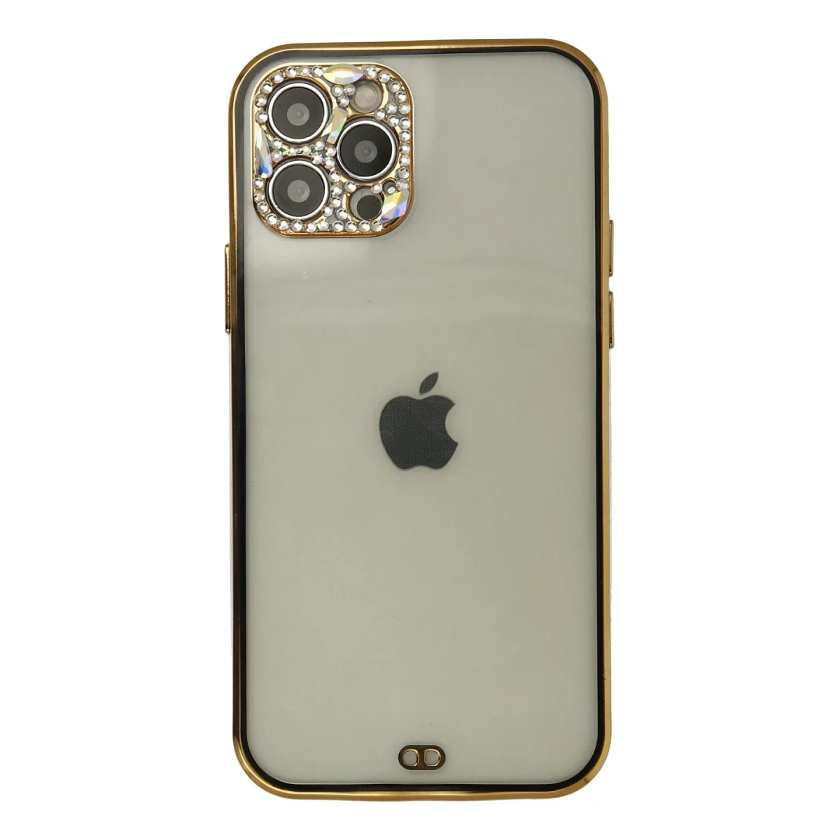 Newface Apple iPhone 12 Pro Max Kılıf Liva Taşlı Silikon - Siyah — görsel 4