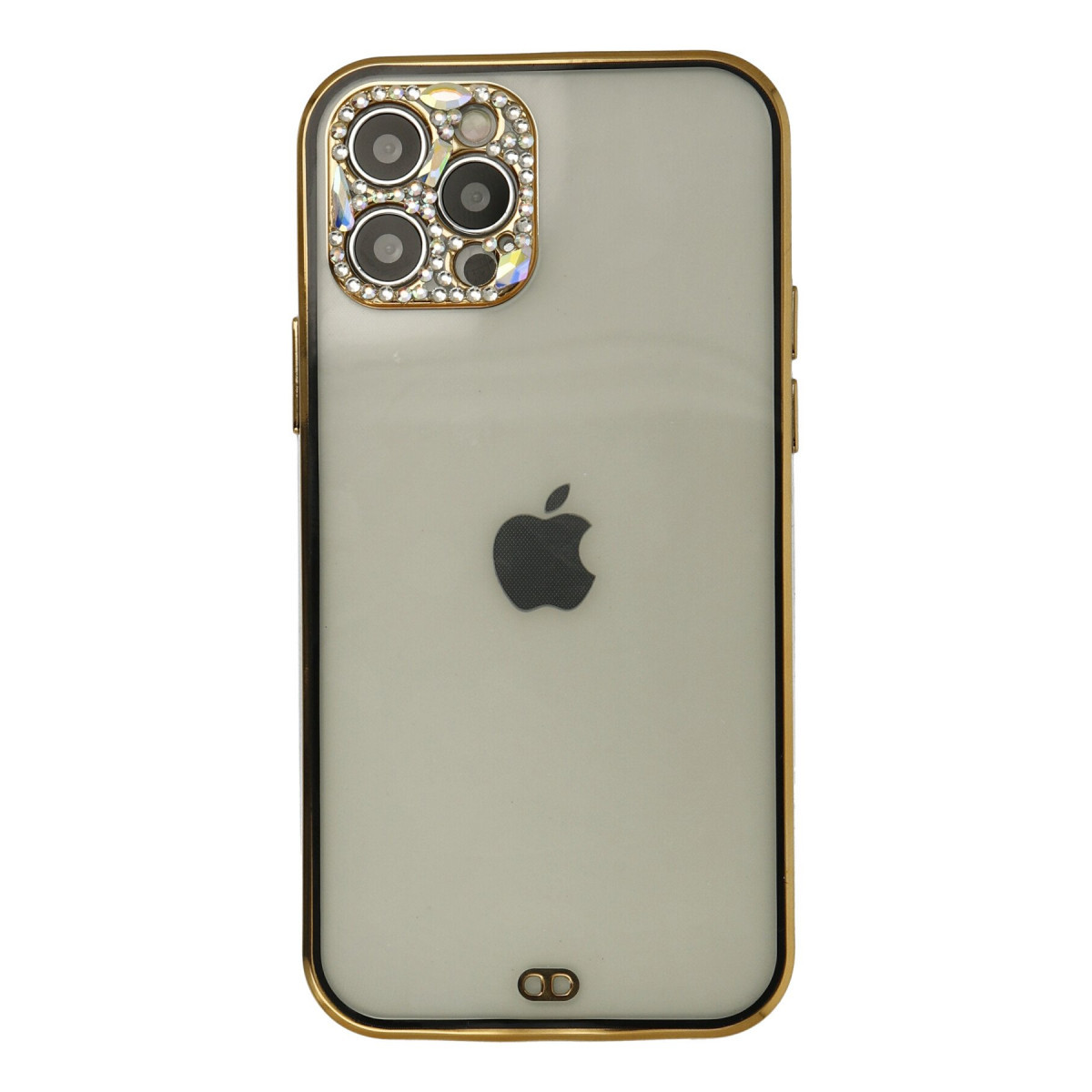 Newface Apple iPhone 12 Pro Max Kılıf Liva Taşlı Silikon - Siyah — görsel 7