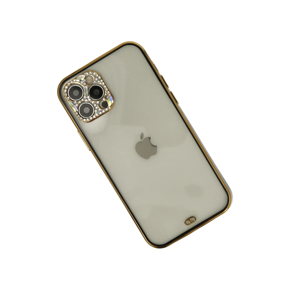 Newface Apple iPhone 12 Pro Max Kılıf Liva Taşlı Silikon - Siyah — görsel 6