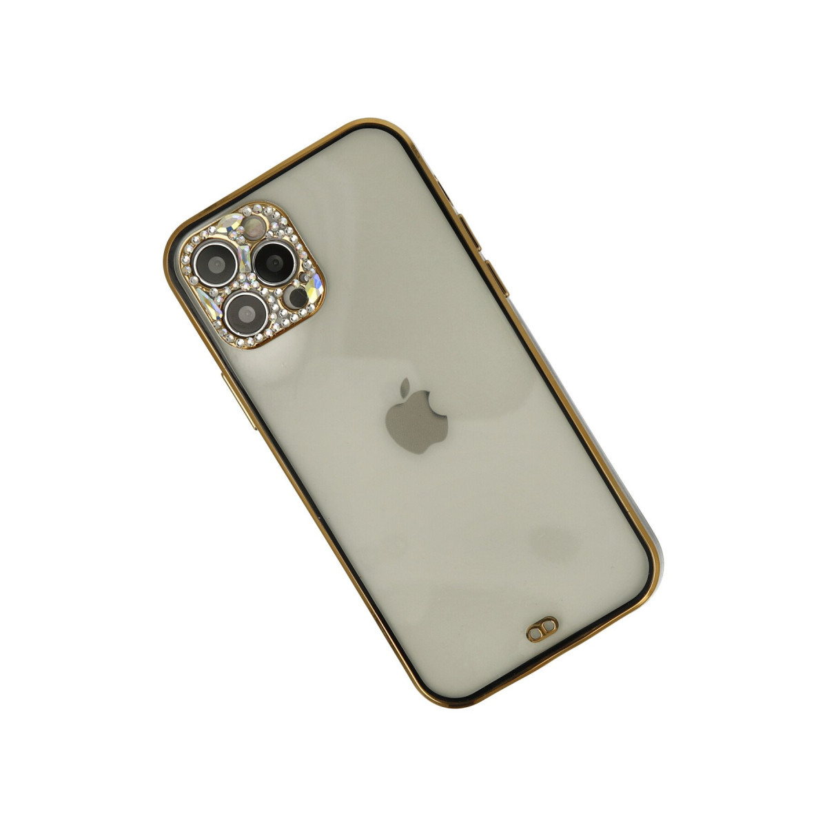 Newface Apple iPhone 12 Pro Max Kılıf Liva Taşlı Silikon - Siyah — görsel 9