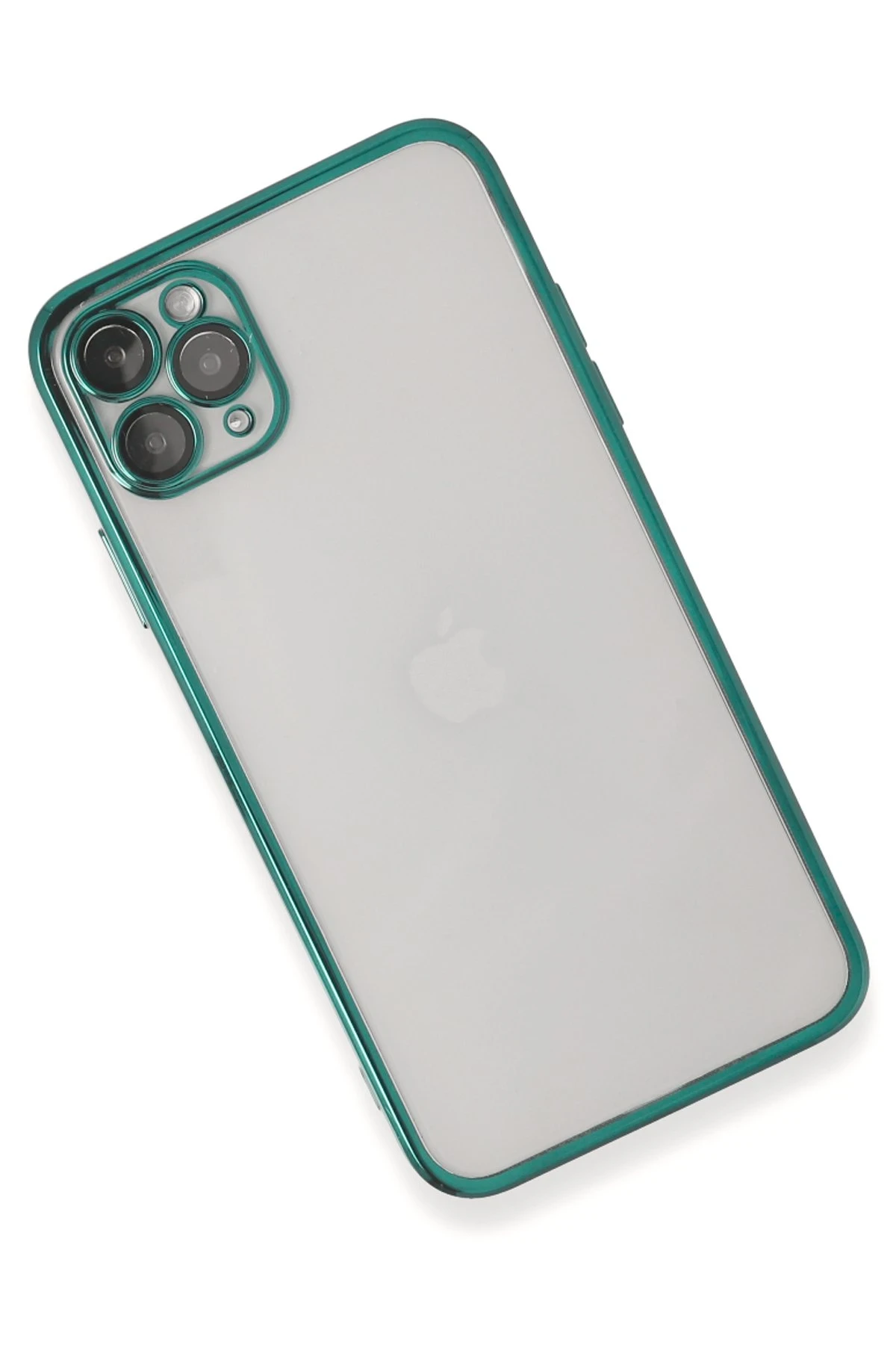 Newface iPhone 11 Pro Kılıf Razer Lensli Silikon - Yeşil