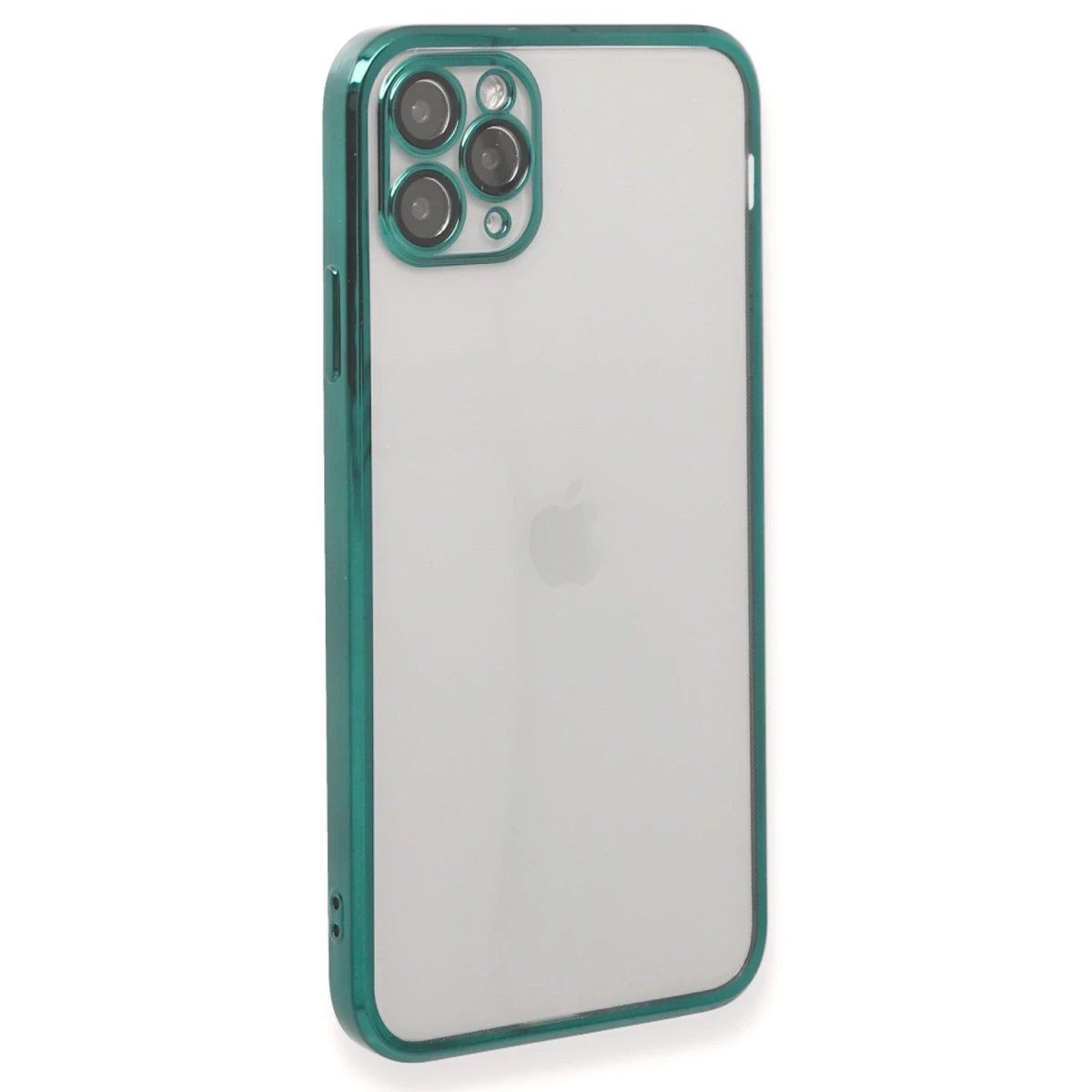Apple iPhone 11 Pro Kılıf Razer Lensli Silikon - Yeşil