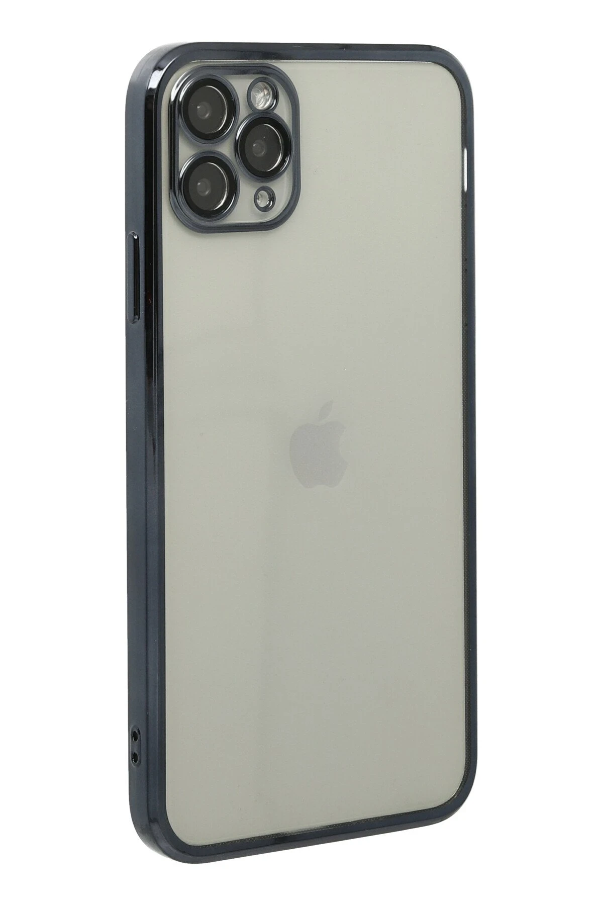 Newface iPhone 11 Pro Max Kılıf Razer Lensli Silikon - Siyah