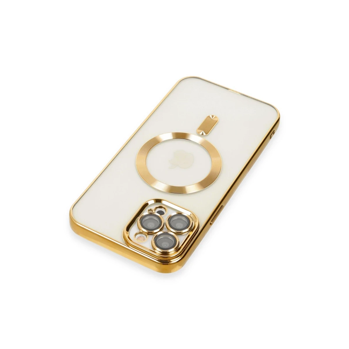Newface Apple iPhone 12 Pro Max Kılıf Kross Magneticsafe Kapak - Gold
