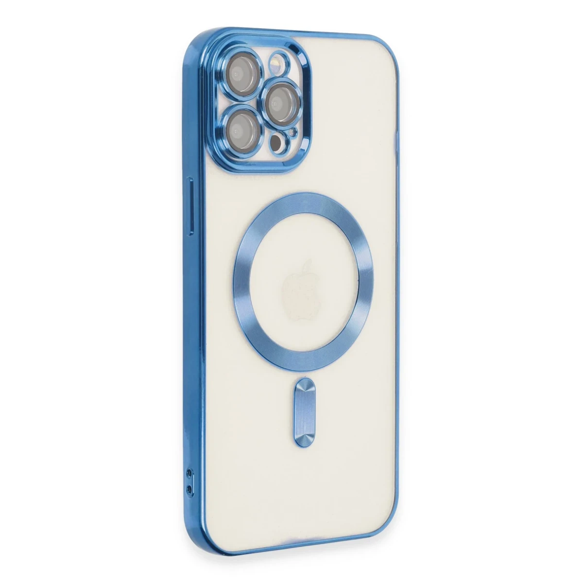 Newface Apple iPhone 12 Pro Max Kılıf Kross Magneticsafe Kapak - Sierra Blue