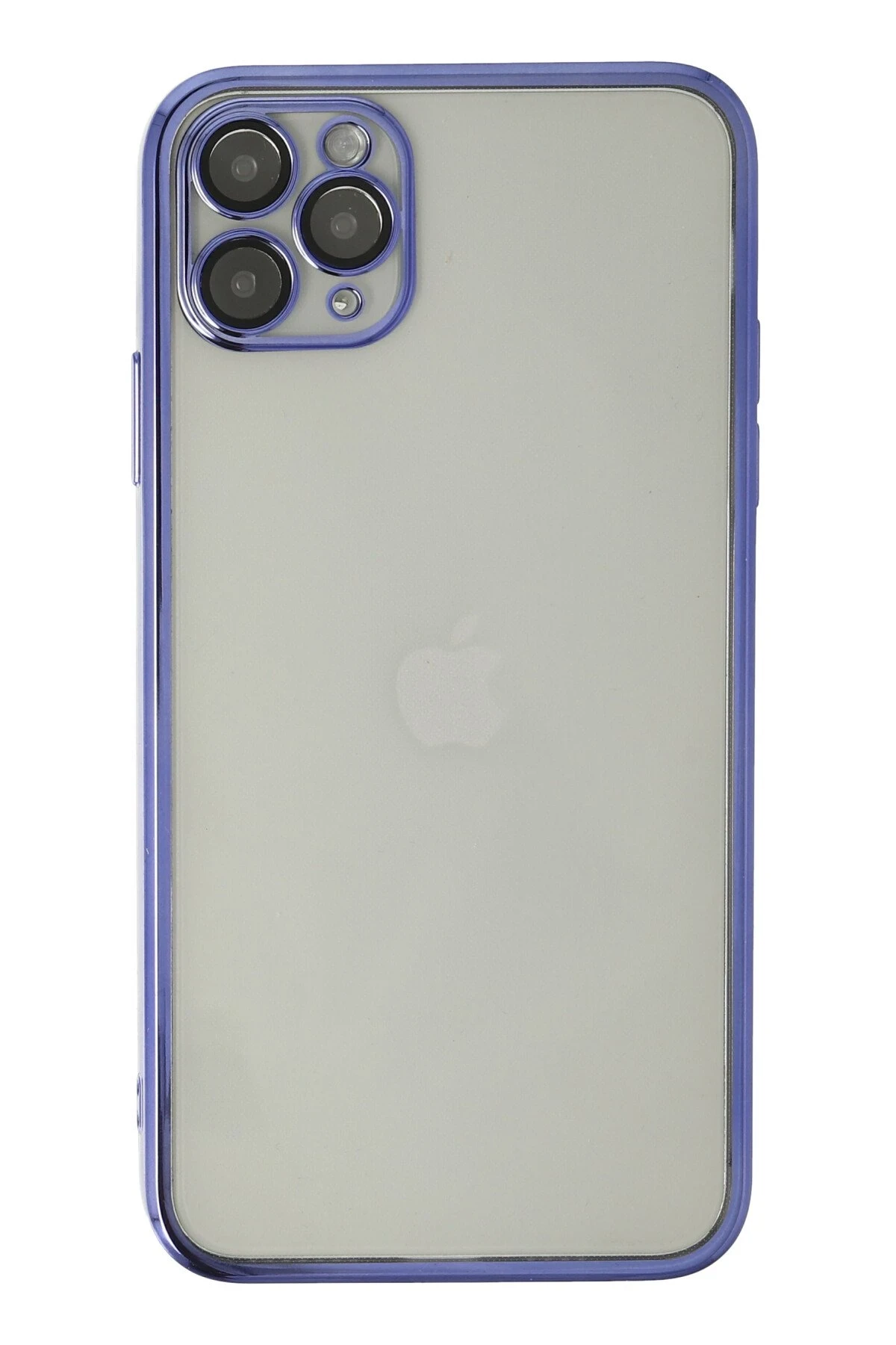 Newface iPhone 11 Pro Max Kılıf Razer Lensli Silikon - Mor