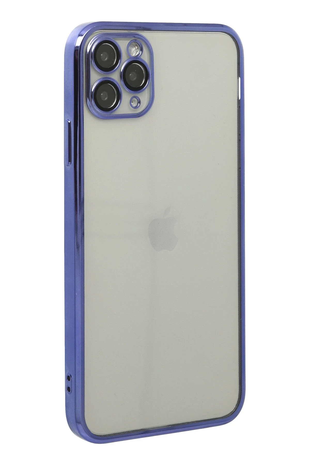 Newface iPhone 11 Pro Max Kılıf Razer Lensli Silikon - Mor