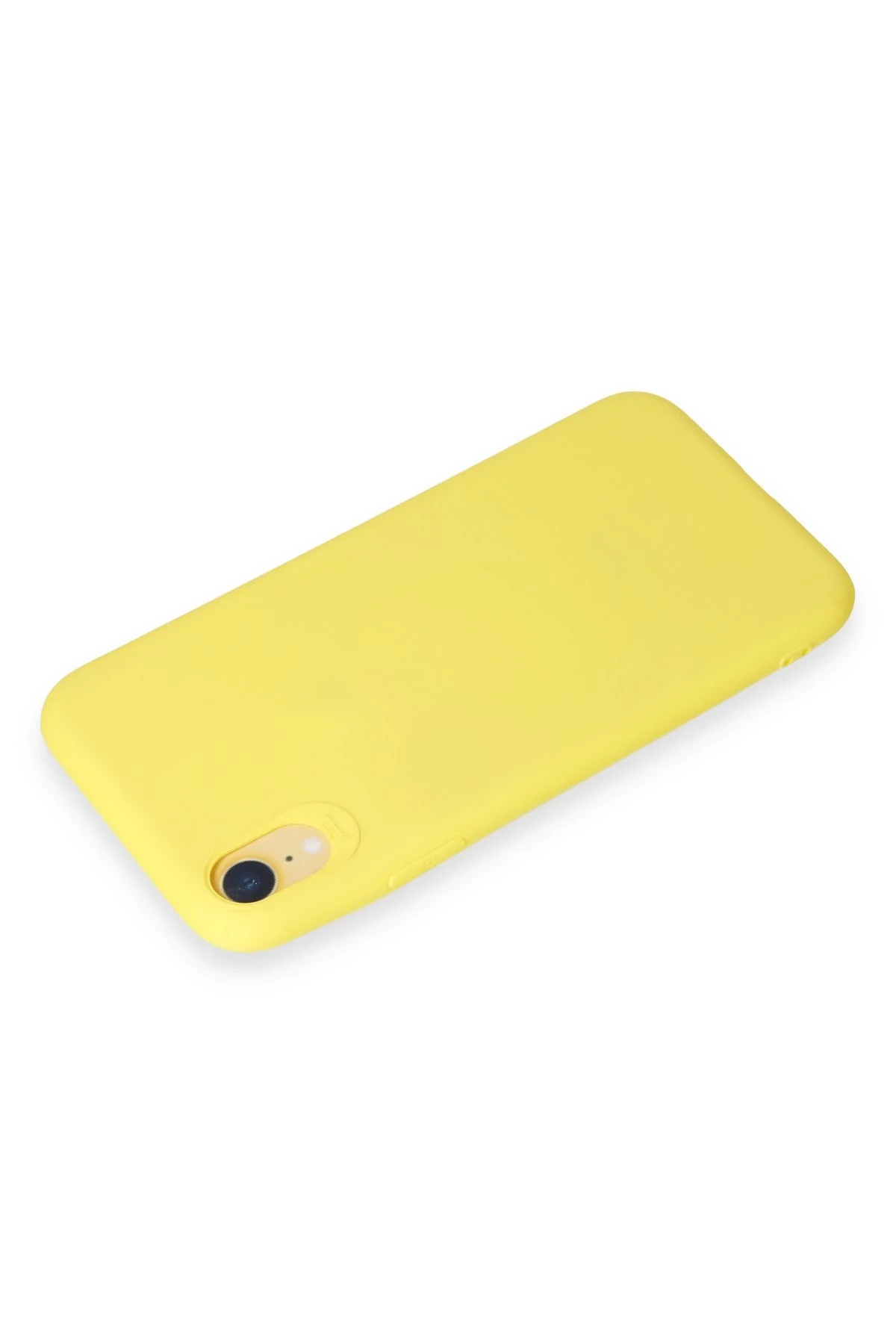 Newface iPhone XR Kılıf First Silikon - Sarı