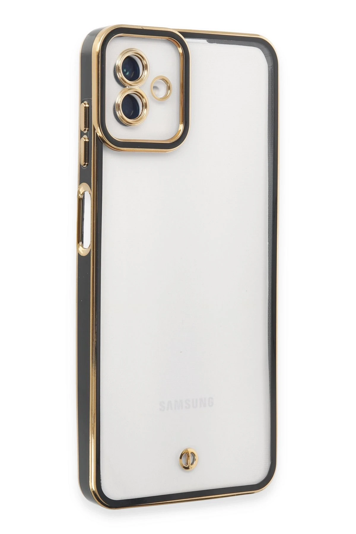 Newface Samsung Galaxy A04 Kılıf Liva Lens Silikon - Siyah