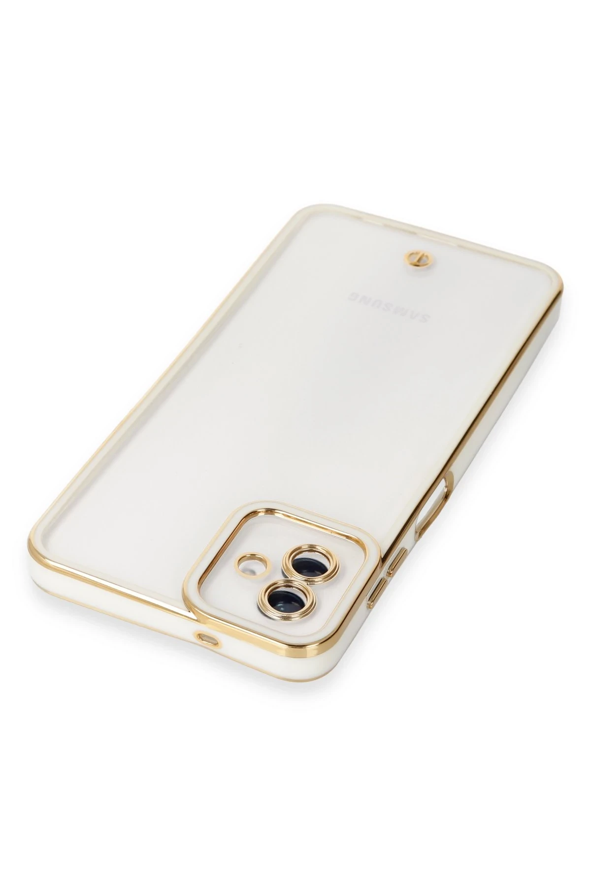 Newface Samsung Galaxy A04 Kılıf Liva Lens Silikon - Beyaz