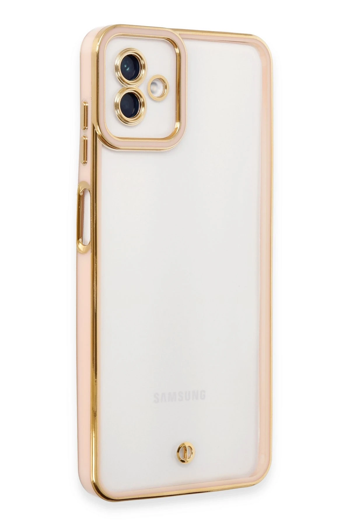 Newface Samsung Galaxy A04 Kılıf Liva Lens Silikon - Rose
