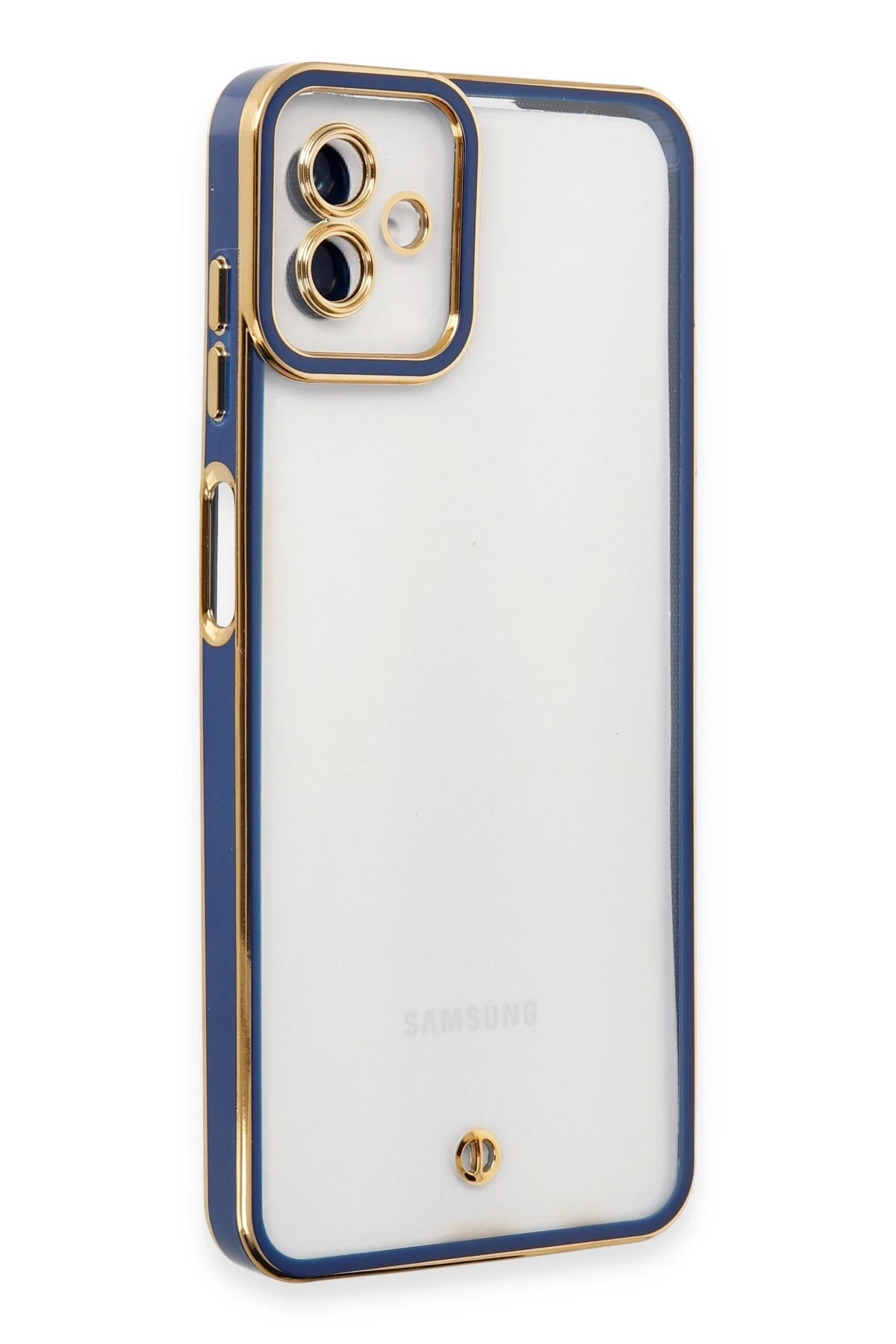 Newface Samsung Galaxy A04 Kılıf Liva Lens Silikon - Mavi