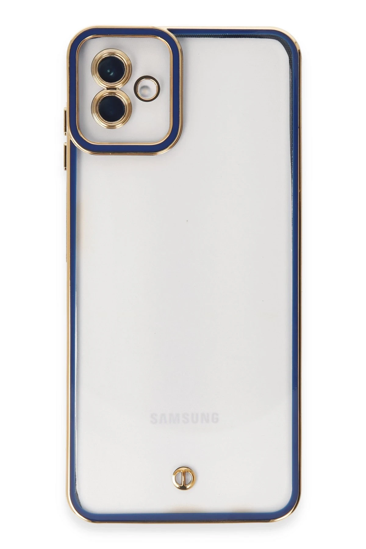 Newface Samsung Galaxy A04 Kılıf Liva Lens Silikon - Mavi