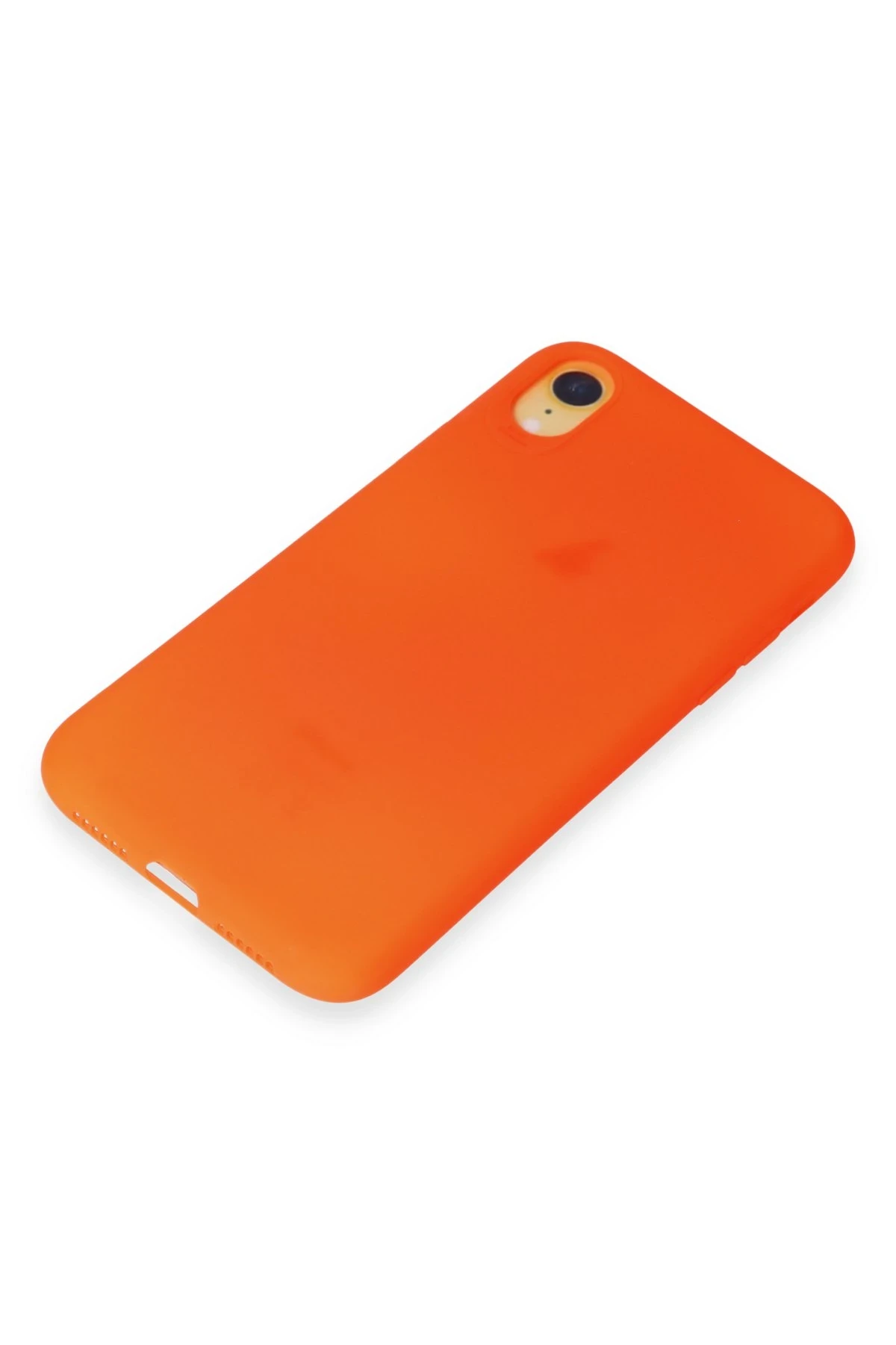 Newface iPhone XR Kılıf First Silikon - Parlak Turuncu