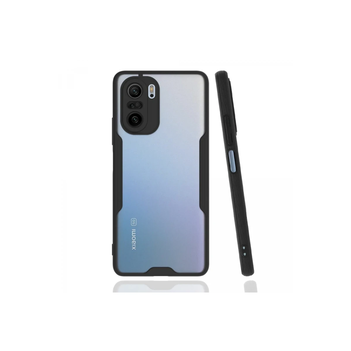 Newface Xiaomi Poco F3 Kılıf Platin Silikon - Siyah — görsel 2