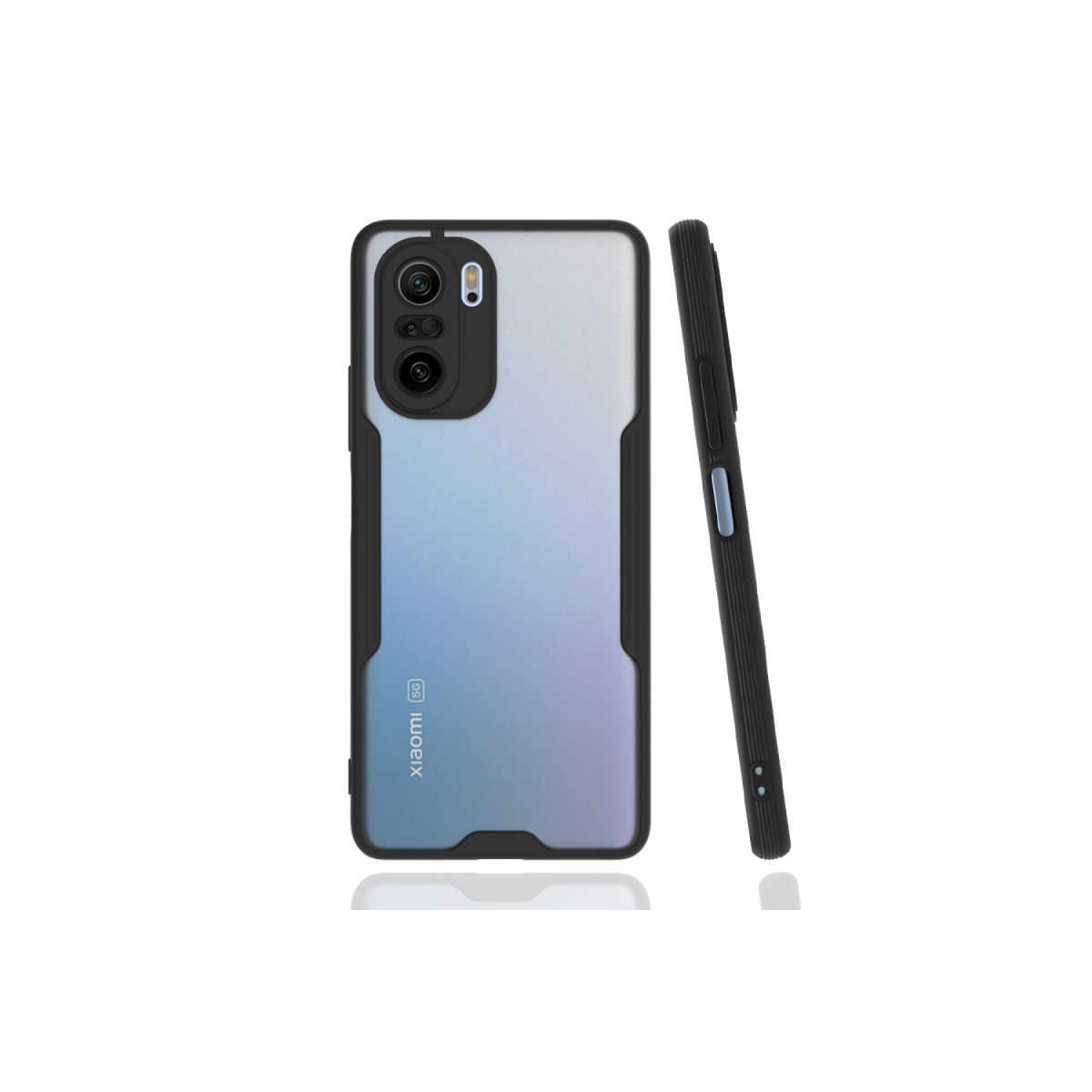 Newface Xiaomi Poco F3 Kılıf Platin Silikon - Siyah — görsel 3