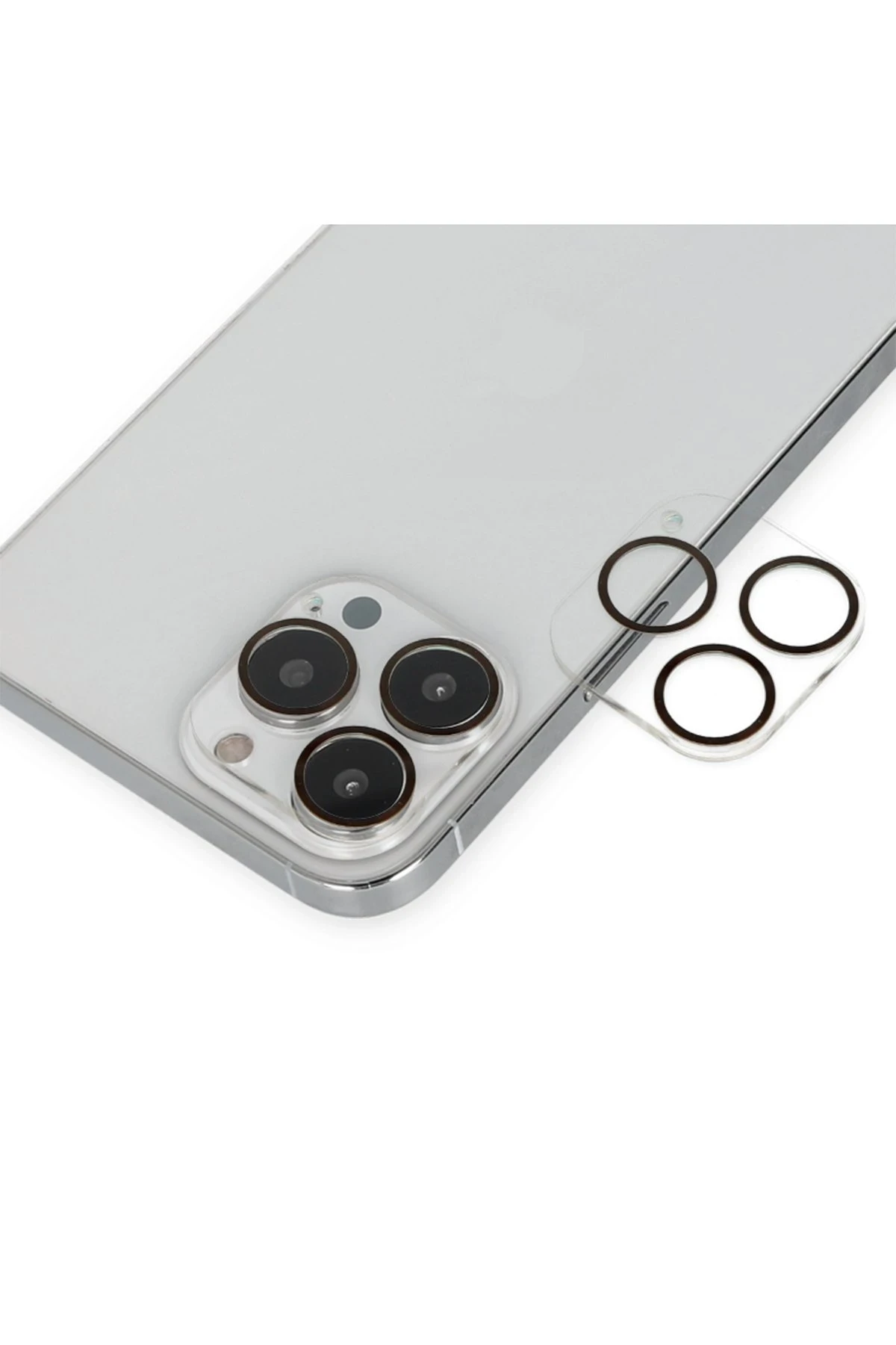 Newface Apple iPhone 14 Pro Max Band Metal Kamera Lens - Siyah
