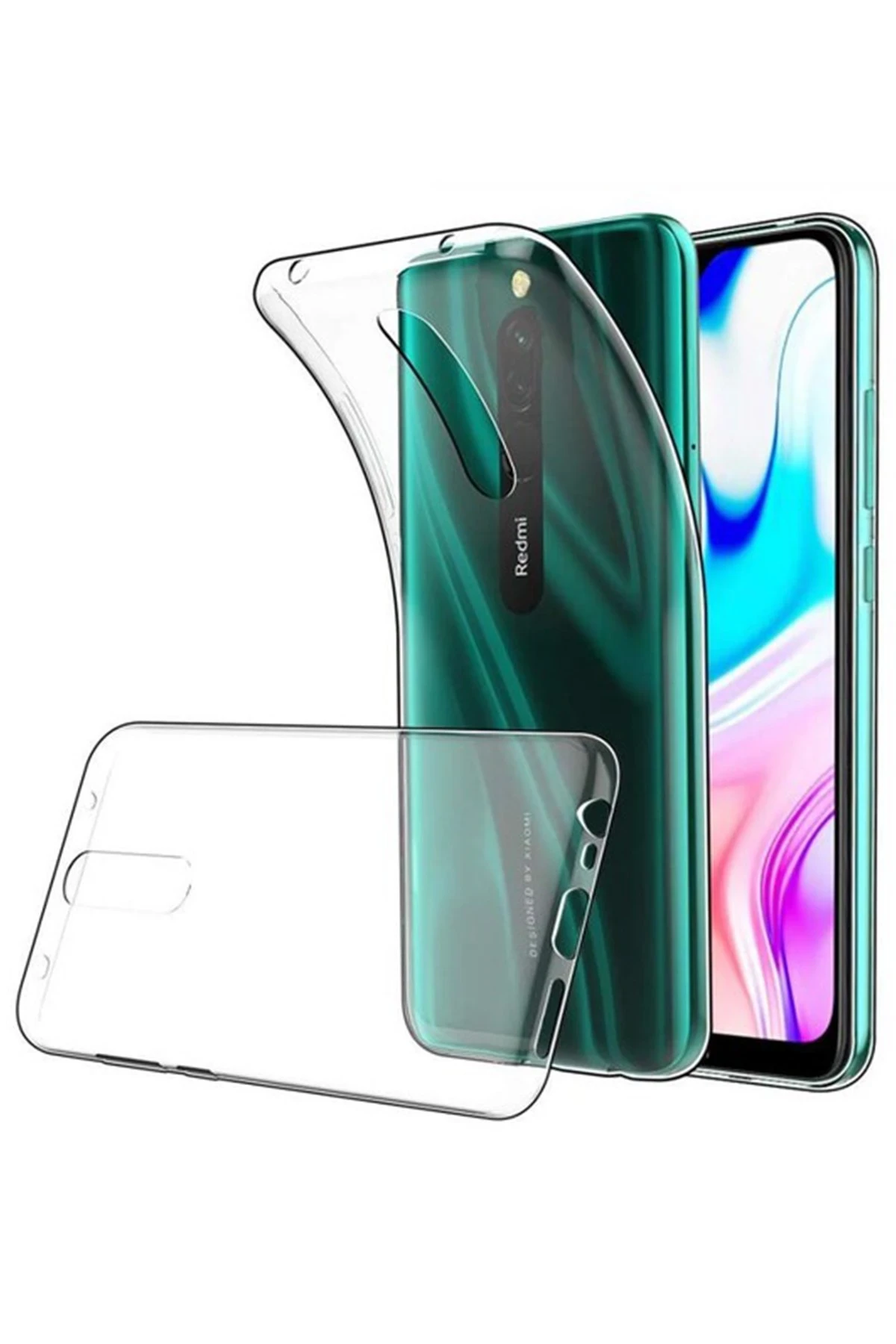 Newface Xiaomi Redmi 8 Kılıf Lüx Şeffaf Silikon