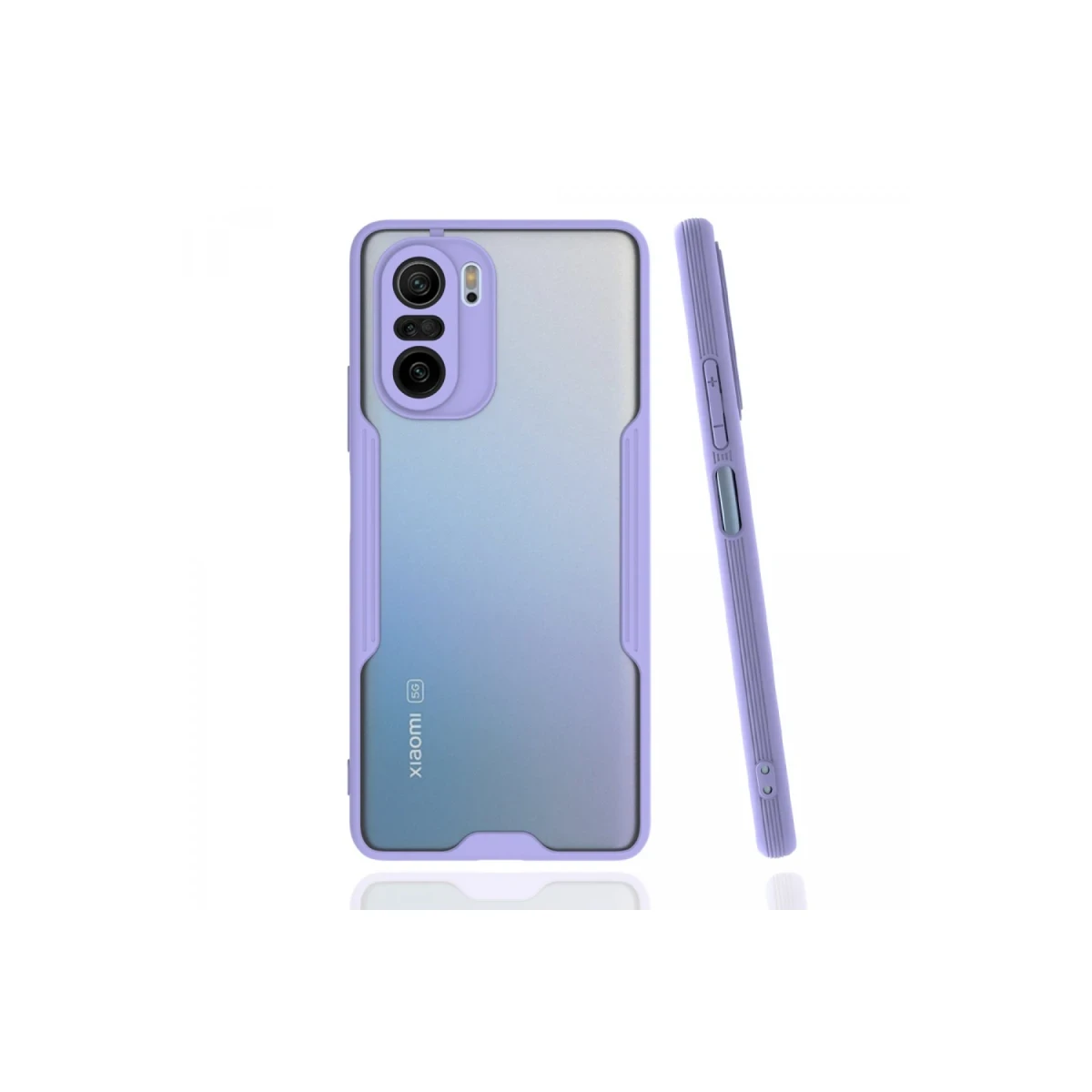 Newface Xiaomi Poco F3 Kılıf Platin Silikon - Lila