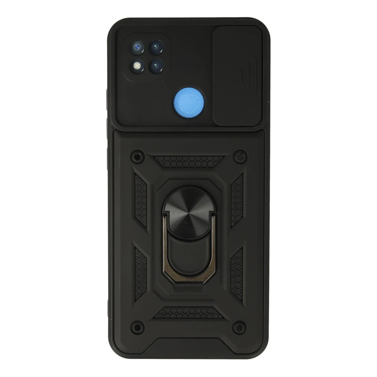 Newface Xiaomi Redmi 9C Kılıf Pars Lens Yüzüklü Silikon - Siyah — görsel 4