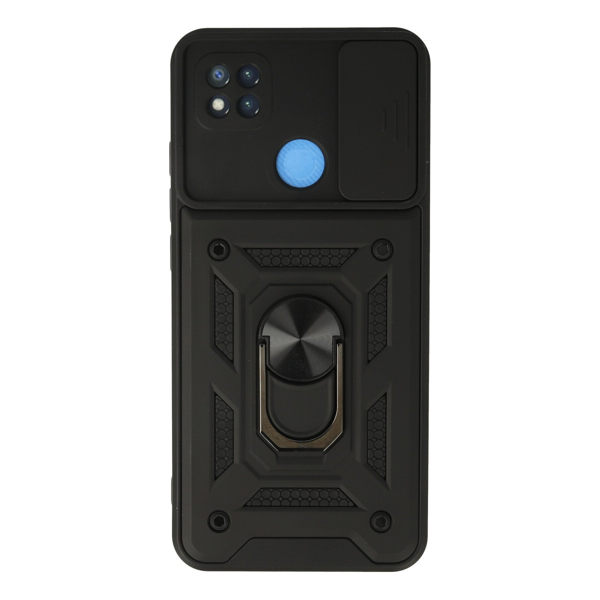 Newface Xiaomi Redmi 9C Kılıf Pars Lens Yüzüklü Silikon - Siyah — görsel 7
