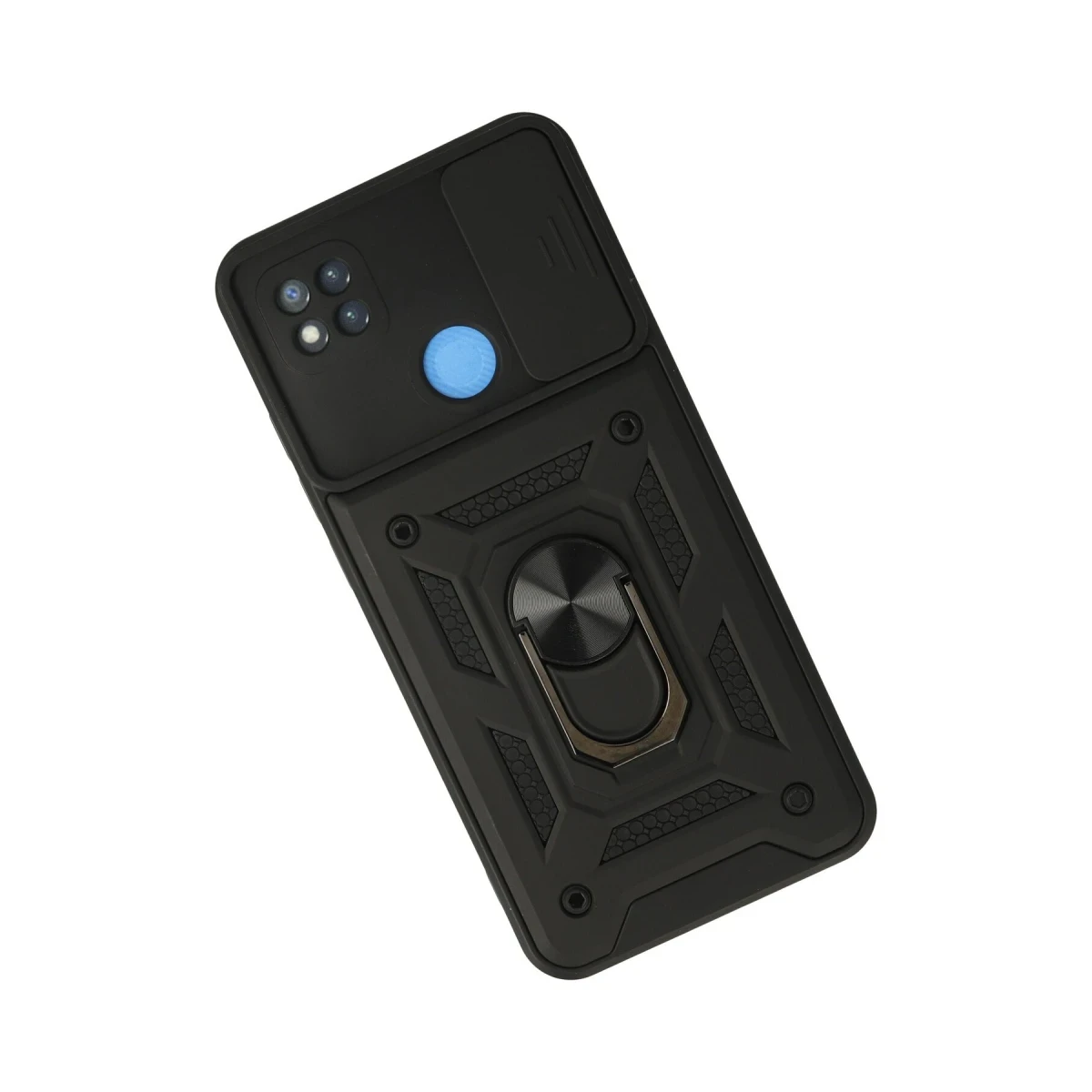 Newface Xiaomi Redmi 9C Kılıf Pars Lens Yüzüklü Silikon - Siyah — görsel 6