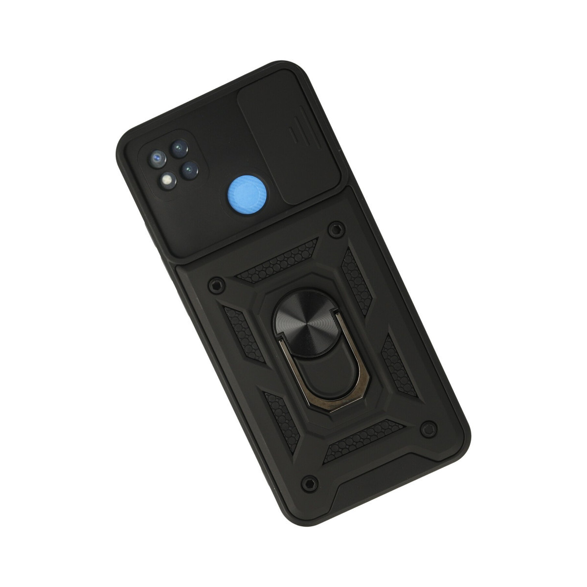 Newface Xiaomi Redmi 9C Kılıf Pars Lens Yüzüklü Silikon - Siyah — görsel 9