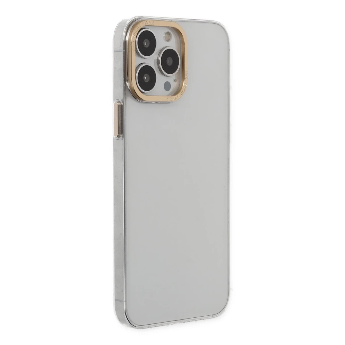 Newface Apple iPhone 13 Pro Kılıf Anka PC Sert Metal Kapak - Şeffaf