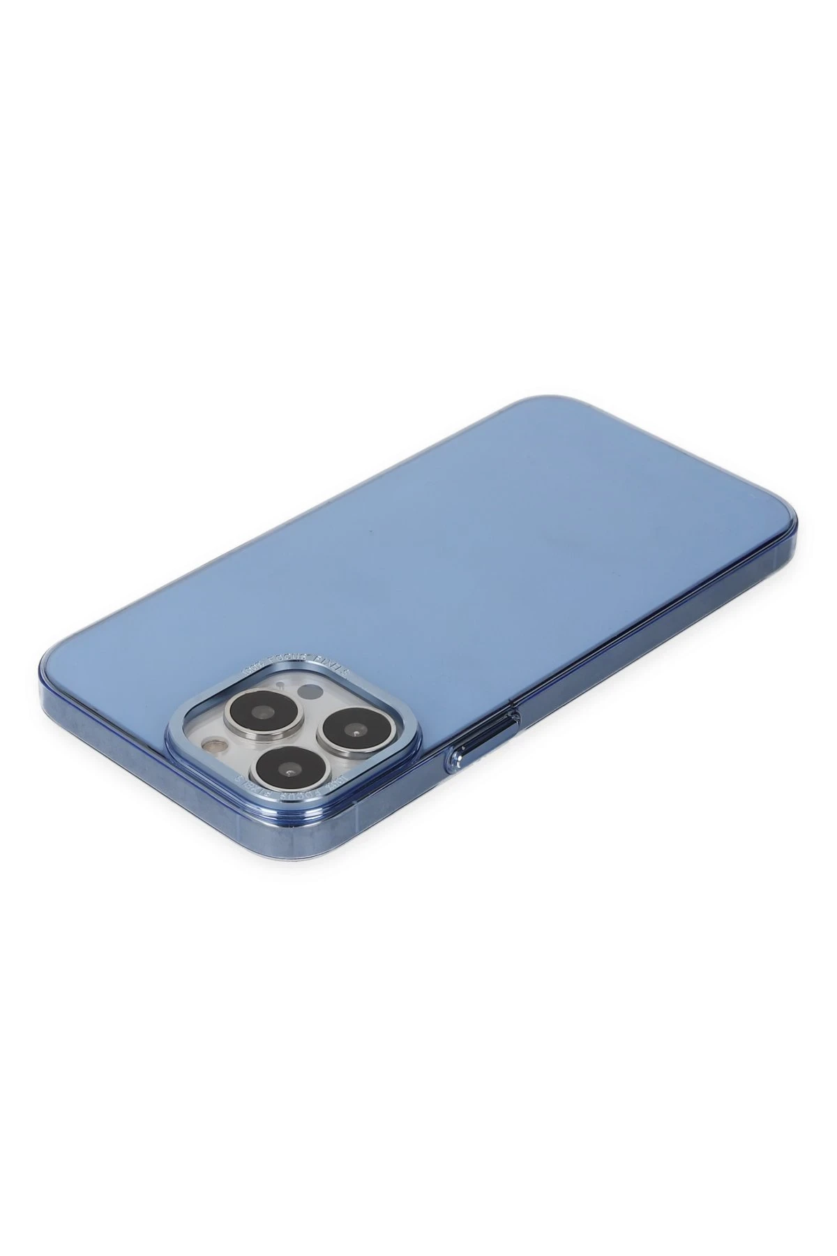 Newface iPhone 13 Pro Kılıf Anka PC Sert Metal Kapak - Mavi
