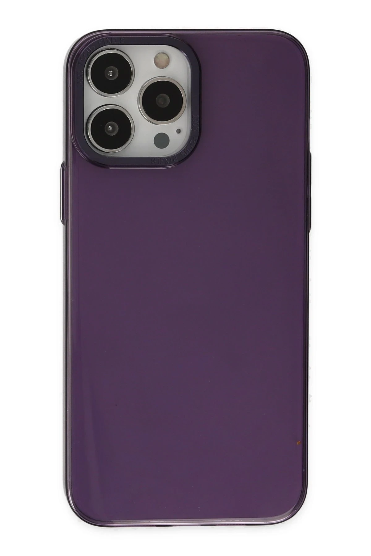 Newface iPhone 13 Pro Max Kılıf Anka PC Sert Metal Kapak - Mor