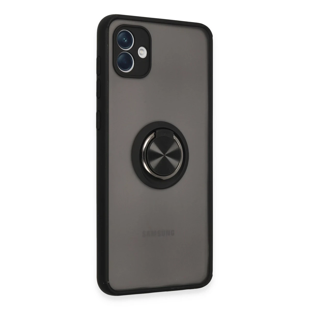 Newface Samsung Galaxy A04 Kılıf Montreal Yüzüklü Silikon Kapak - Siyah — görsel 6