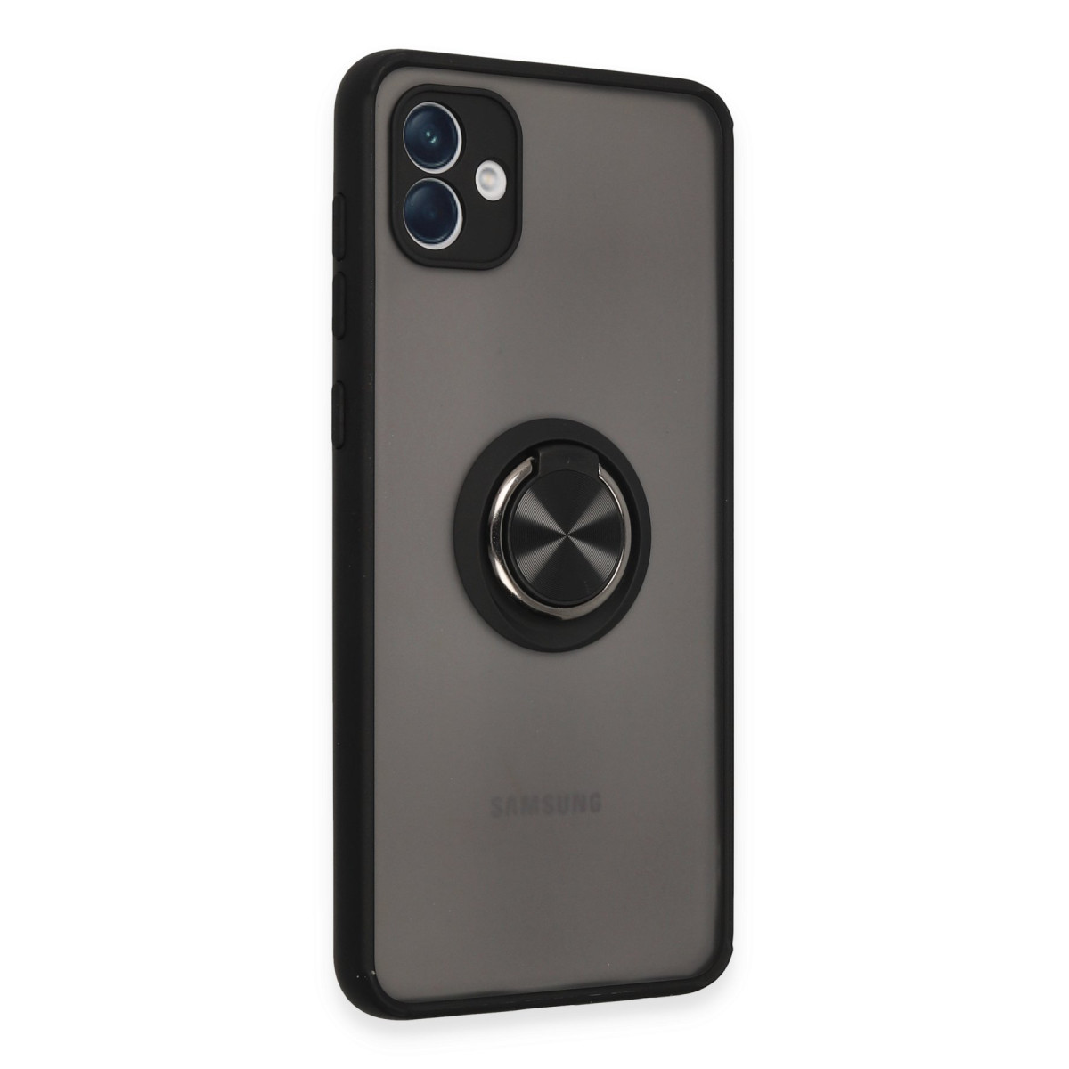 Newface Samsung Galaxy A04 Kılıf Montreal Yüzüklü Silikon Kapak - Siyah — görsel 10