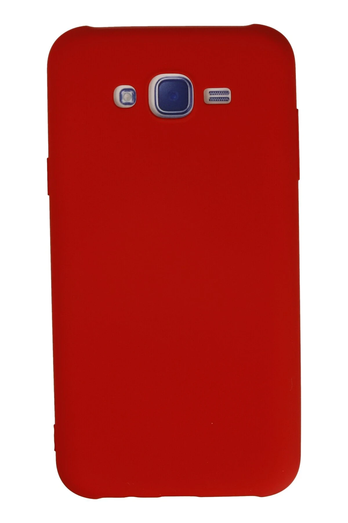 Newface Samsung Galaxy J7 Kılıf Nano içi Kadife Silikon - Kırmızı