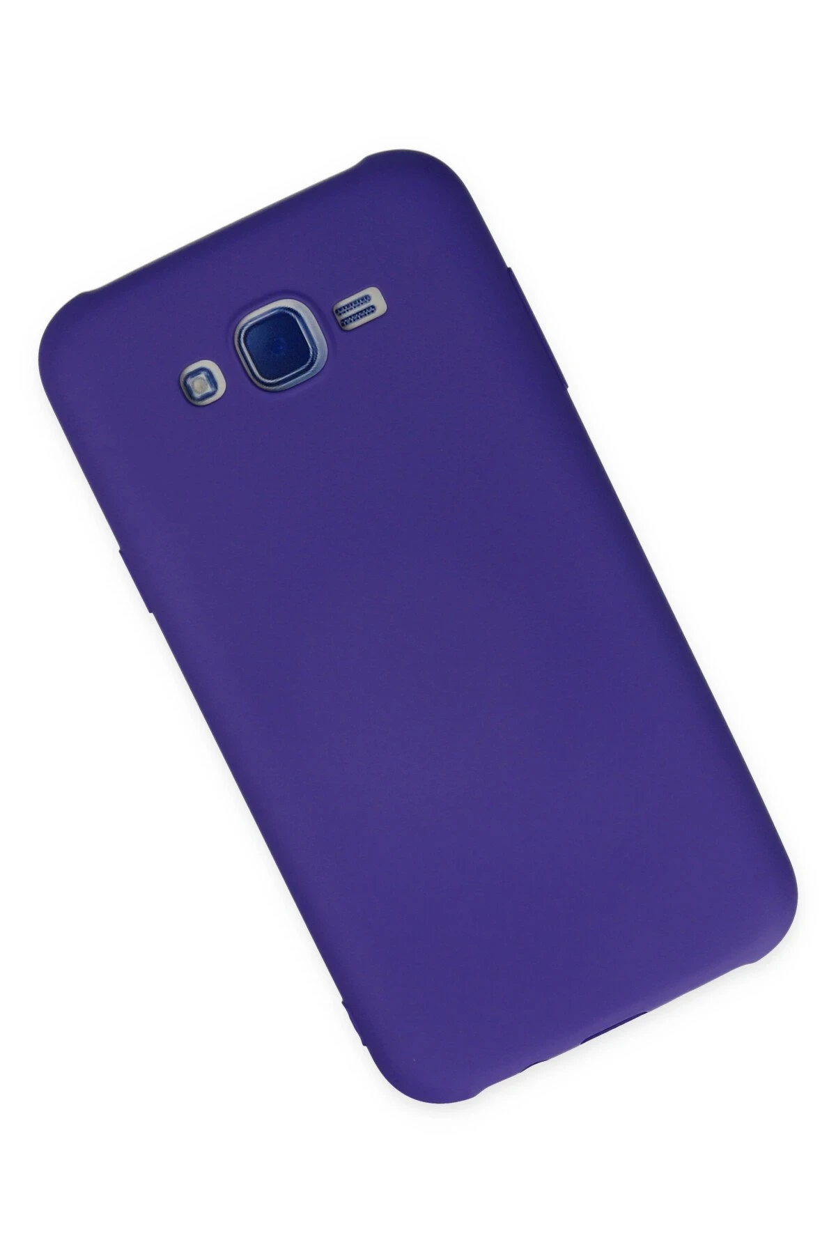 Newface Samsung Galaxy J7 Kılıf Nano içi Kadife Silikon - Mor